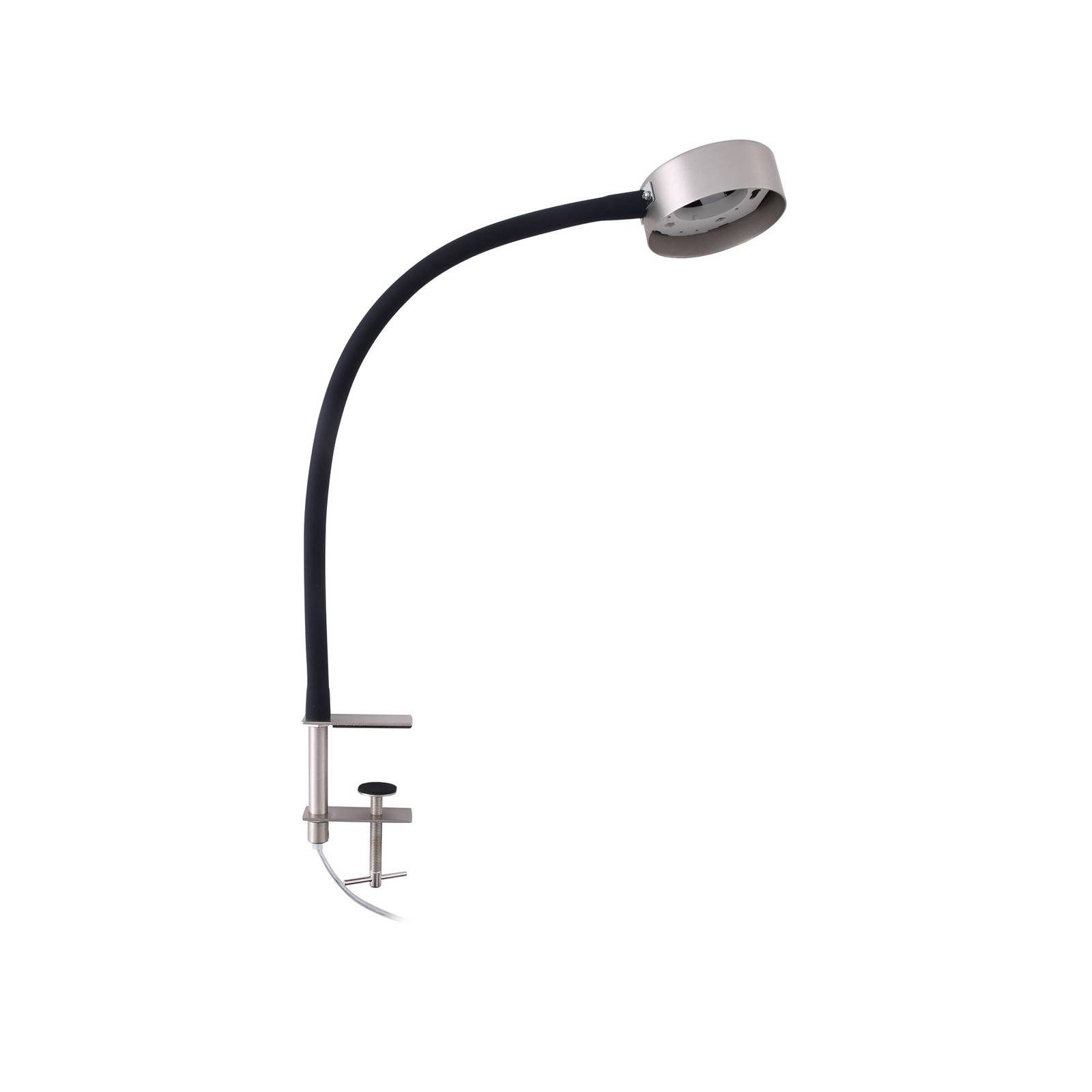 Lindby Klemmleuchte Jyla, Metall, Alu IP20, 1 x 11 W LED
