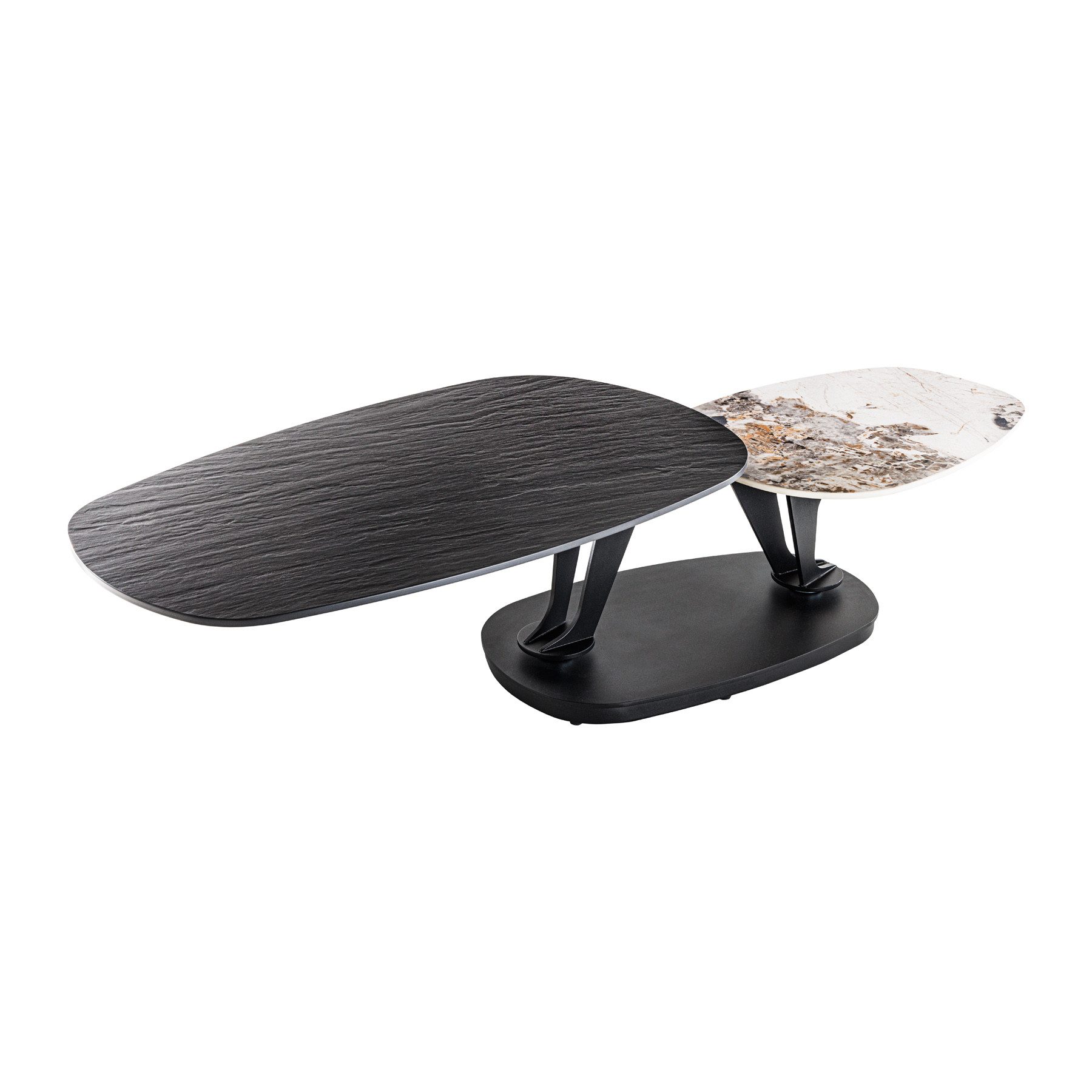 riess-ambiente Couchtisch MOVEMENT schwarz · runder Beistelltisch aus Keram günstig online kaufen