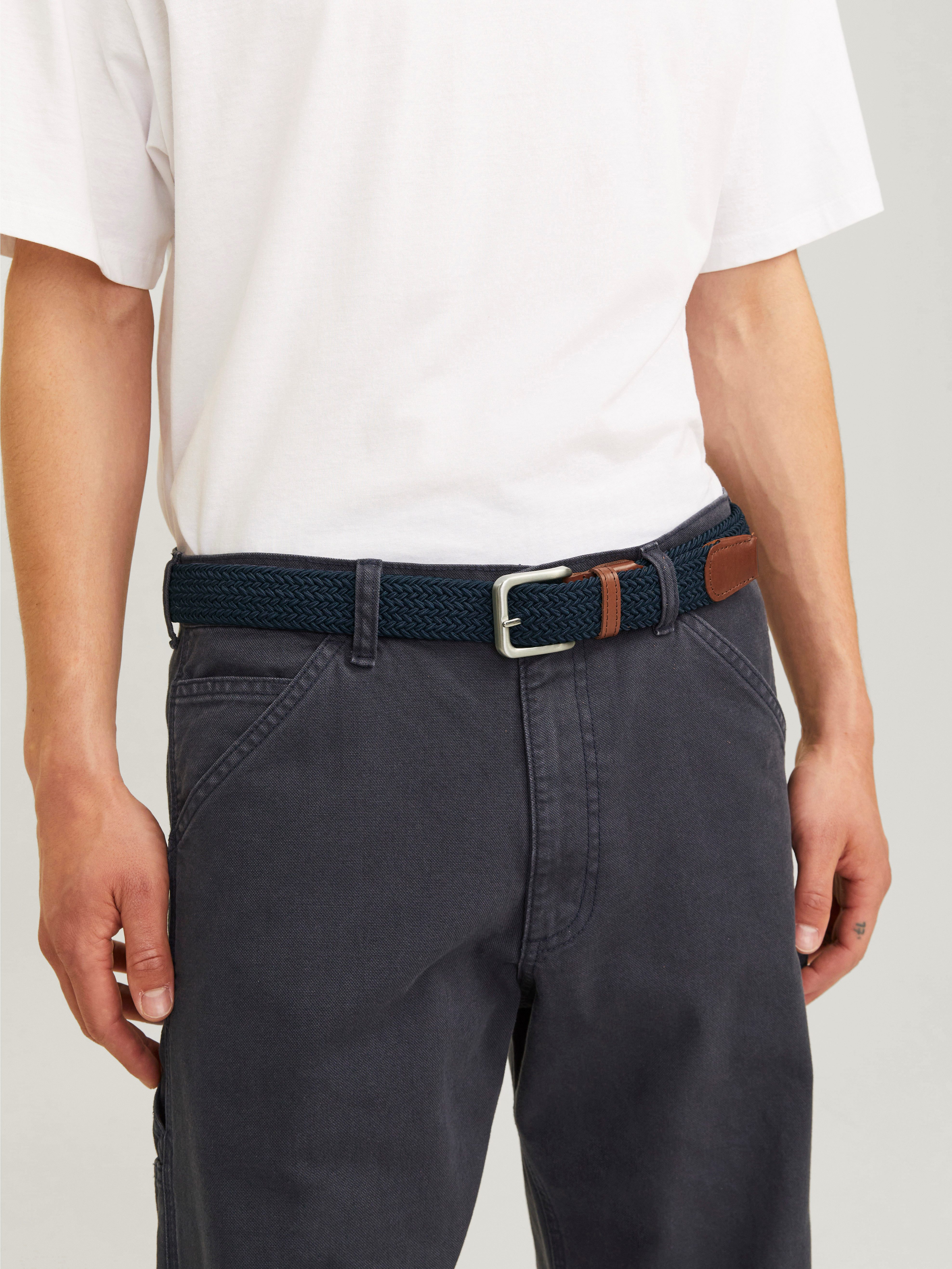 Jack & Jones Stretchgürtel JACSPRING WOVEN BELT NOOS Materialmix, verschiedene Längen