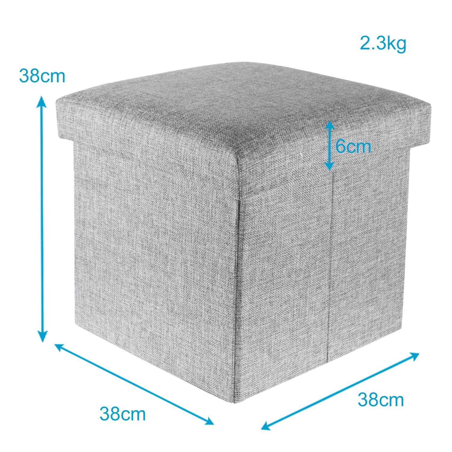 Intirilife Sitzhocker (Faltbarer Sitzhocker 30x30x30 cm, günstig online kaufen