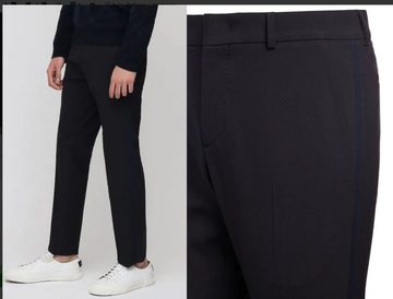 Valentino Loungehose VALENTINO TAILORED WOOL BLEND SLIM PANTS ICONIC TAPE LOGO NAVY TROUSER