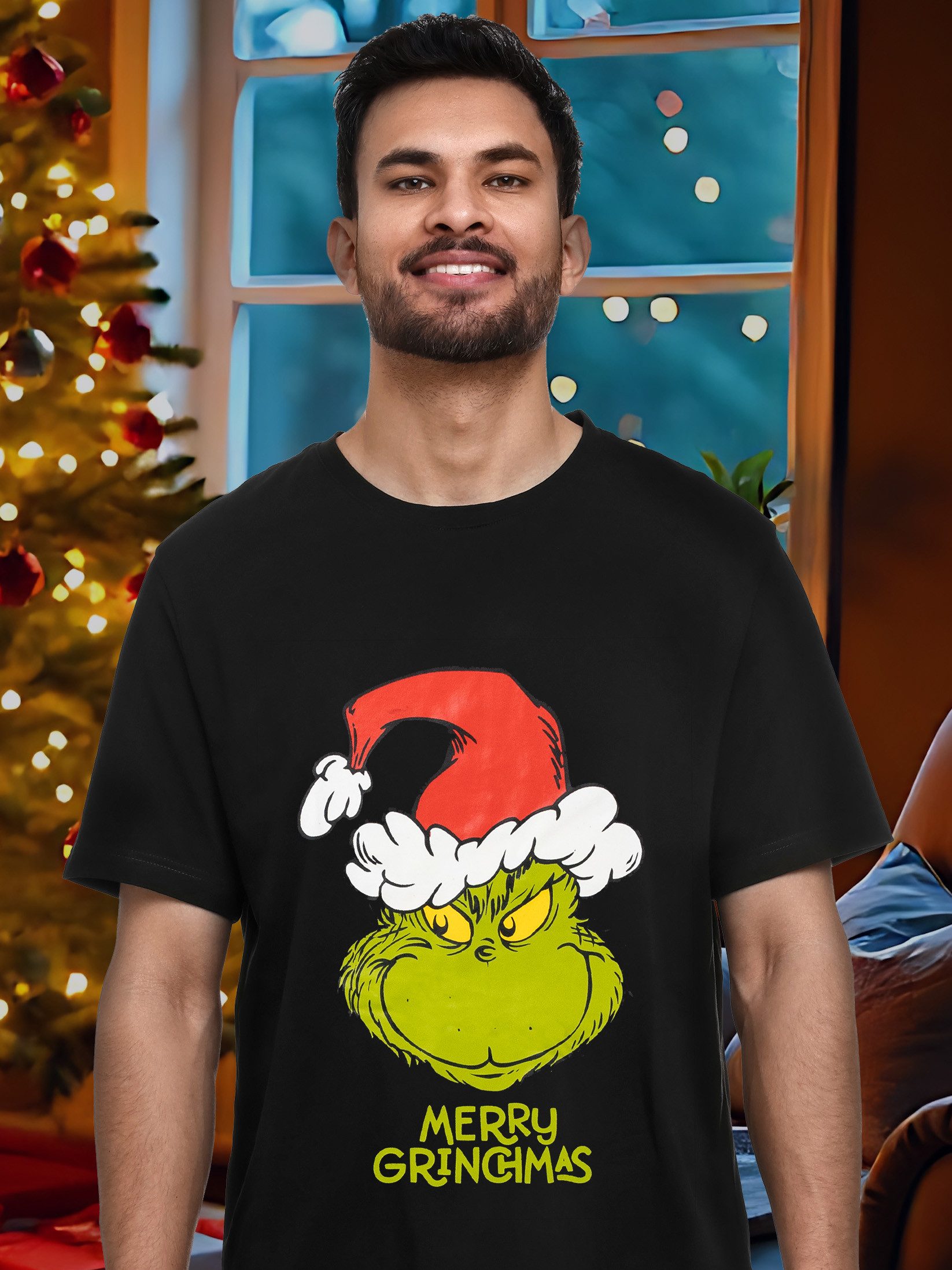 United Labels® T-Shirt The Grinch T-Shirt Oberteil Shirt Top Rundhals Kurzarm