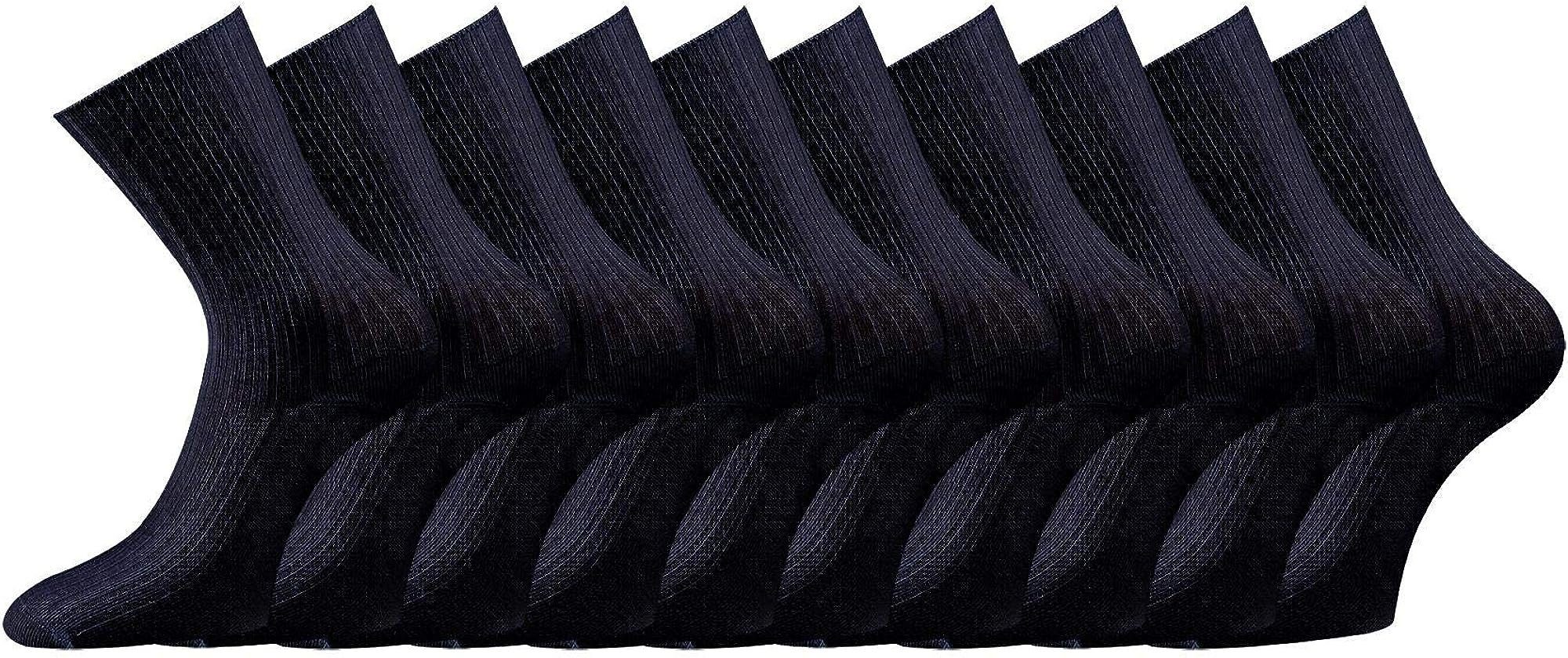 24 TippTexx GOTS Schwarz Arztsocken Bio Paar Bio-Baumwolle Berufsocken 10 Arbeitssocken Schwesternsocken