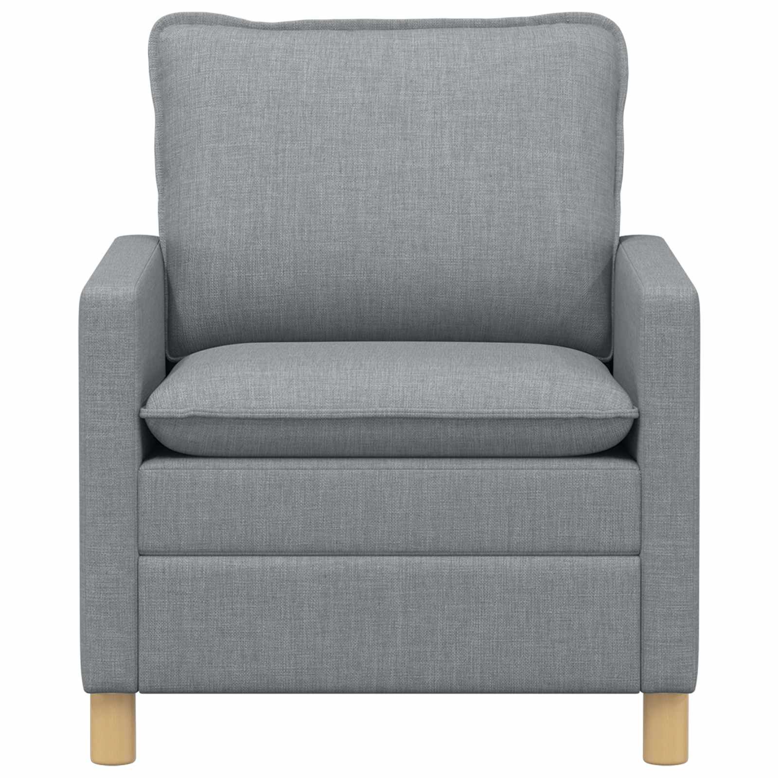 vidaXL Sofa Sofa Hellgrau 76 x 81 x 87,5 cm Stoff, 1 Teile