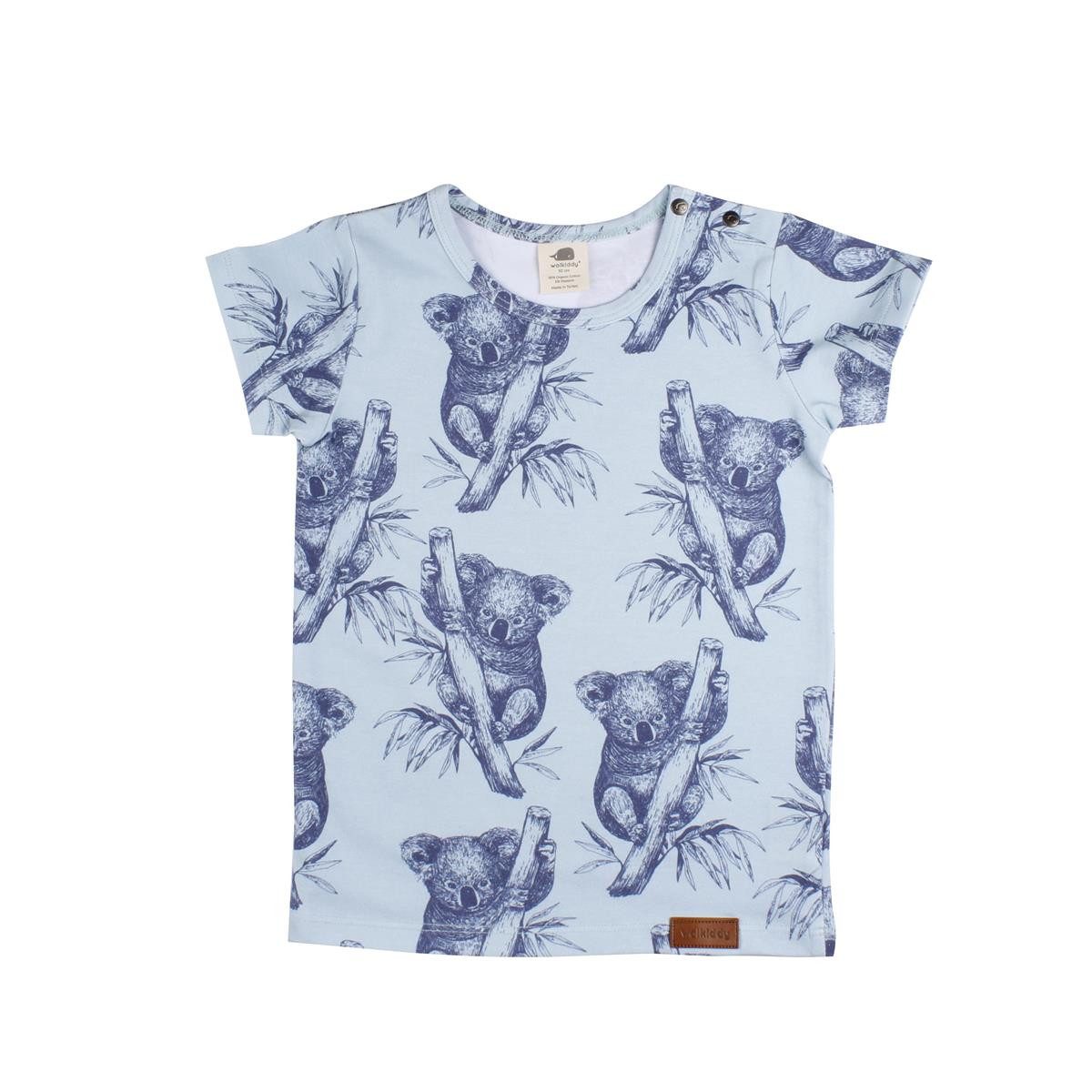 Walkiddy T-Shirt Walkiddy Koalas Kinder Bio Baumwolle GOTS Blue Bio Baumwolle,GOTS, Kinderbekleidung,nachhaltige Klamotten,T-Shirt – Bild 2 von 3