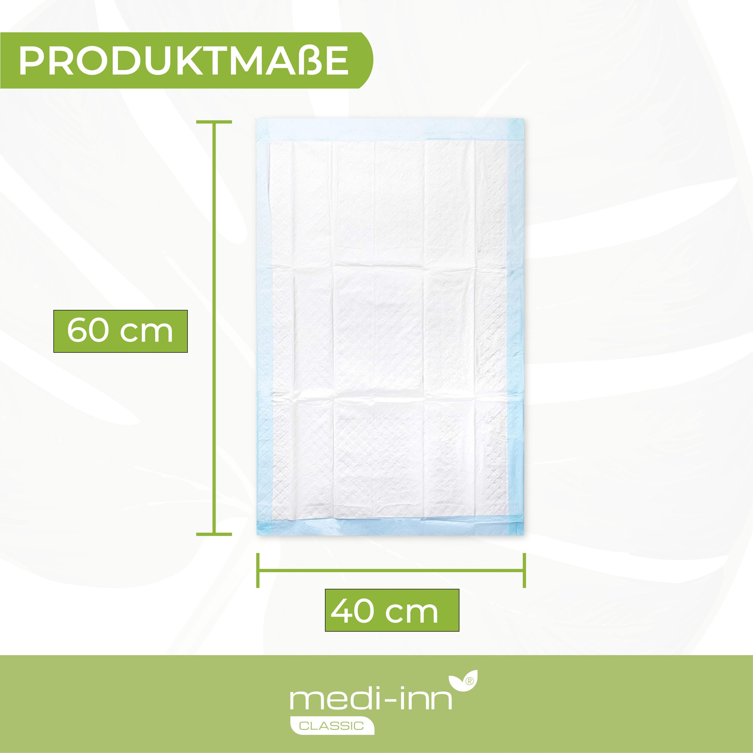 Matratzenschoner Krankenunterlagen 40 x 60 cm, 10-lagig, 25er Pack Medi-Inn