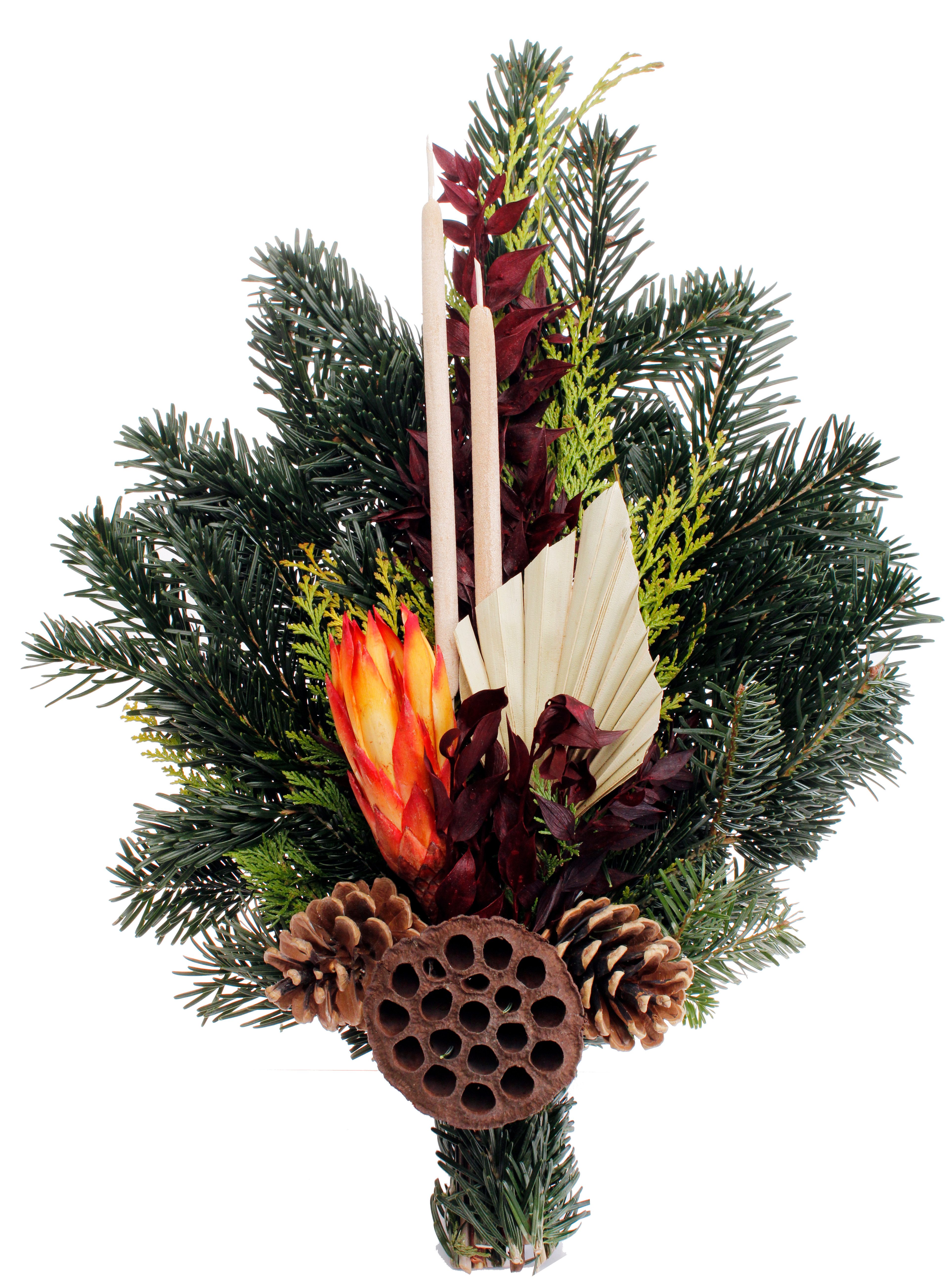 CreaFlor Home Dekokranz Grabschmuck, Handarbeit, natur, Motiv: Palmspeer günstig online kaufen