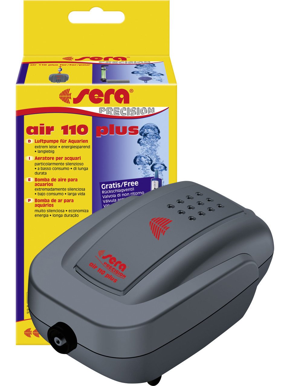 Sera Aquariumfilter Sera Aquarienzubehör Luftpumpe Air 110 Plus
