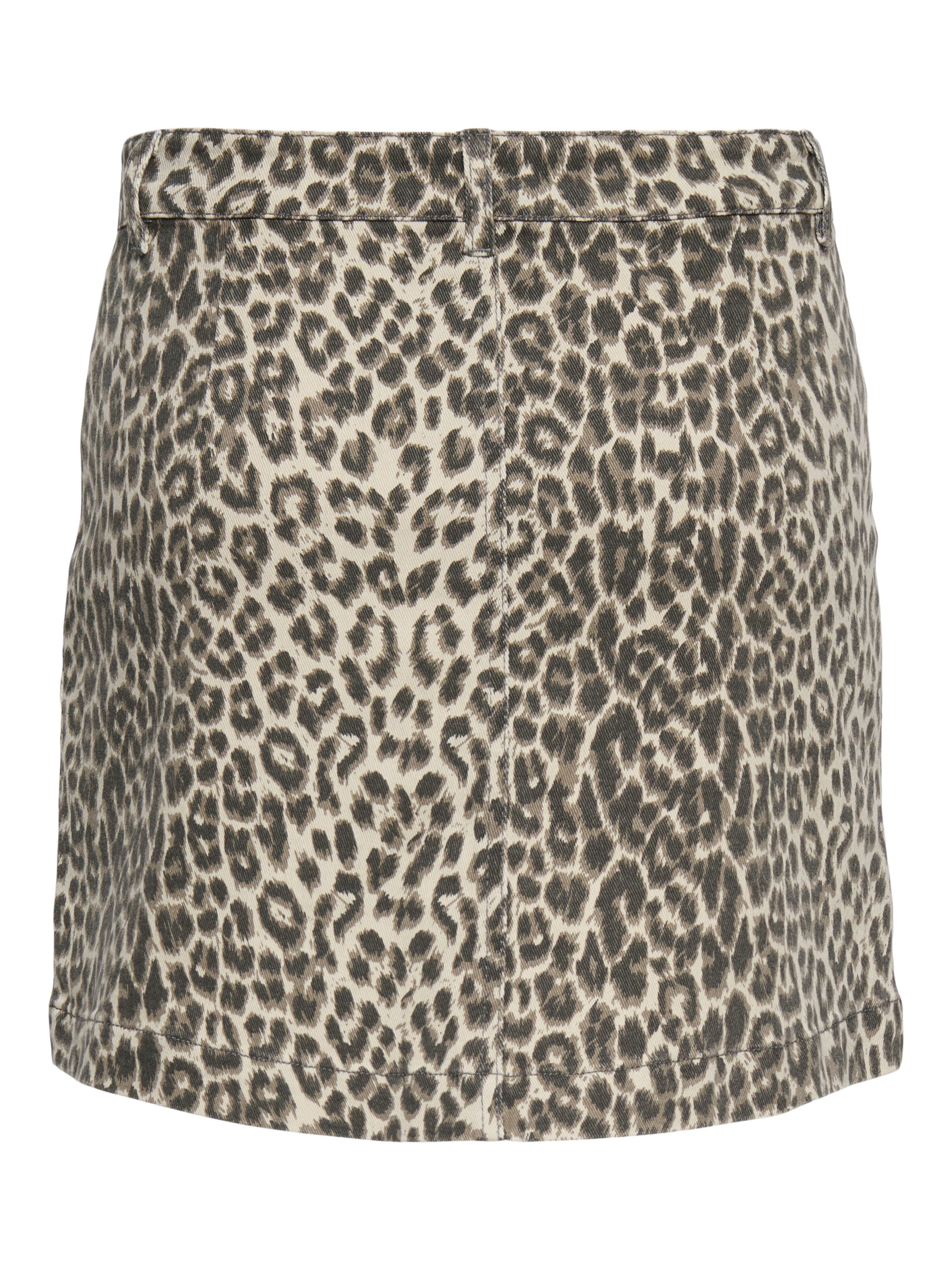 ONLY Minirock ONLAMAZING HW LEO SKIRT PNT Baumwollmischung, High Waist günstig online kaufen