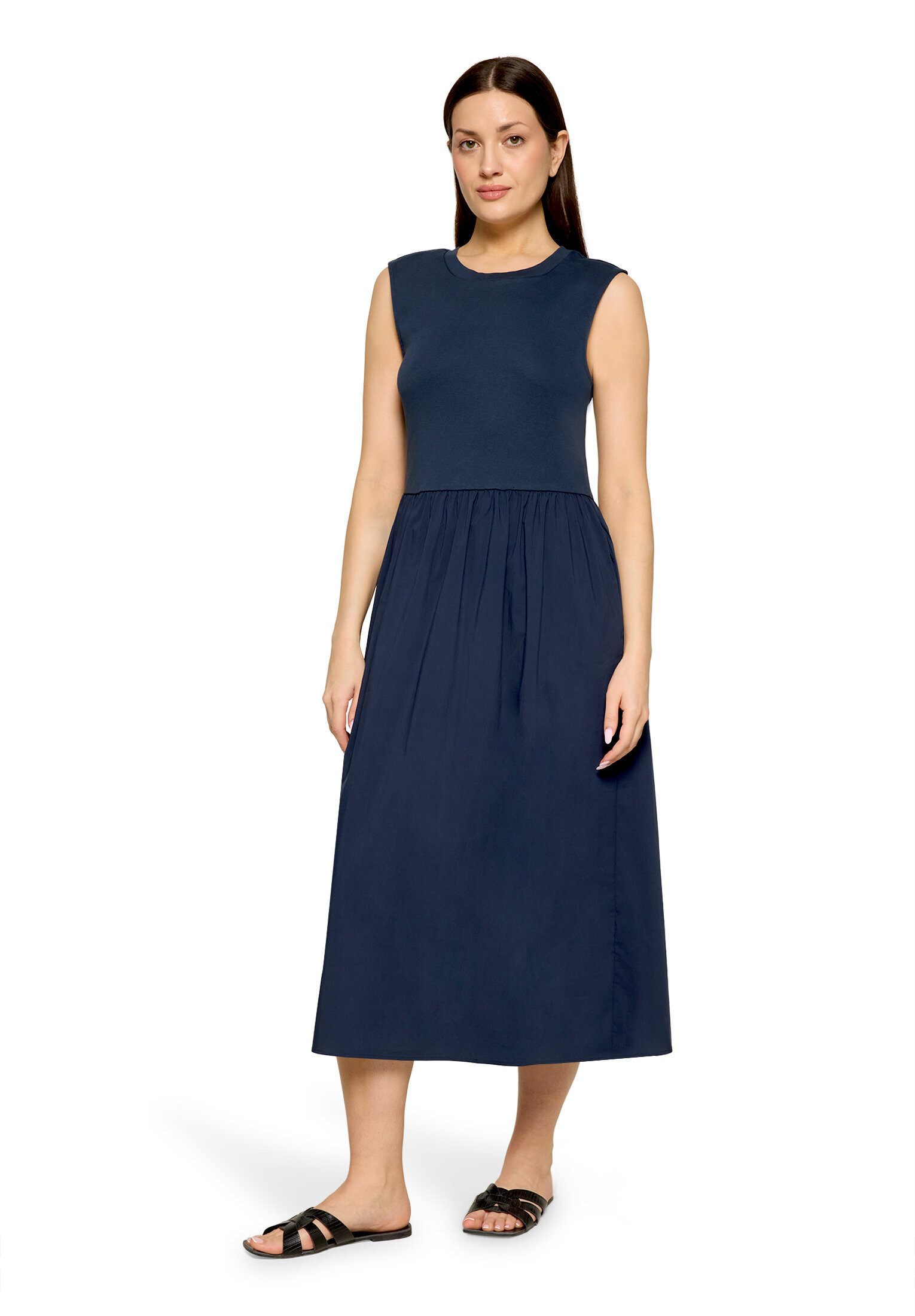 Cartoon Druckkleid Damen mit Eingrifftaschen