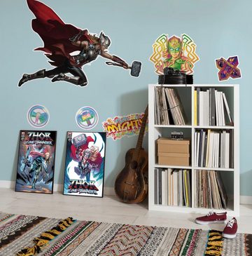 Komar Wandtattoo Thor4 - Mighty Jane, Künstler: Marvel, 100x70 cm (Breite x Höhe), selbstklebendes Wandtattoo
