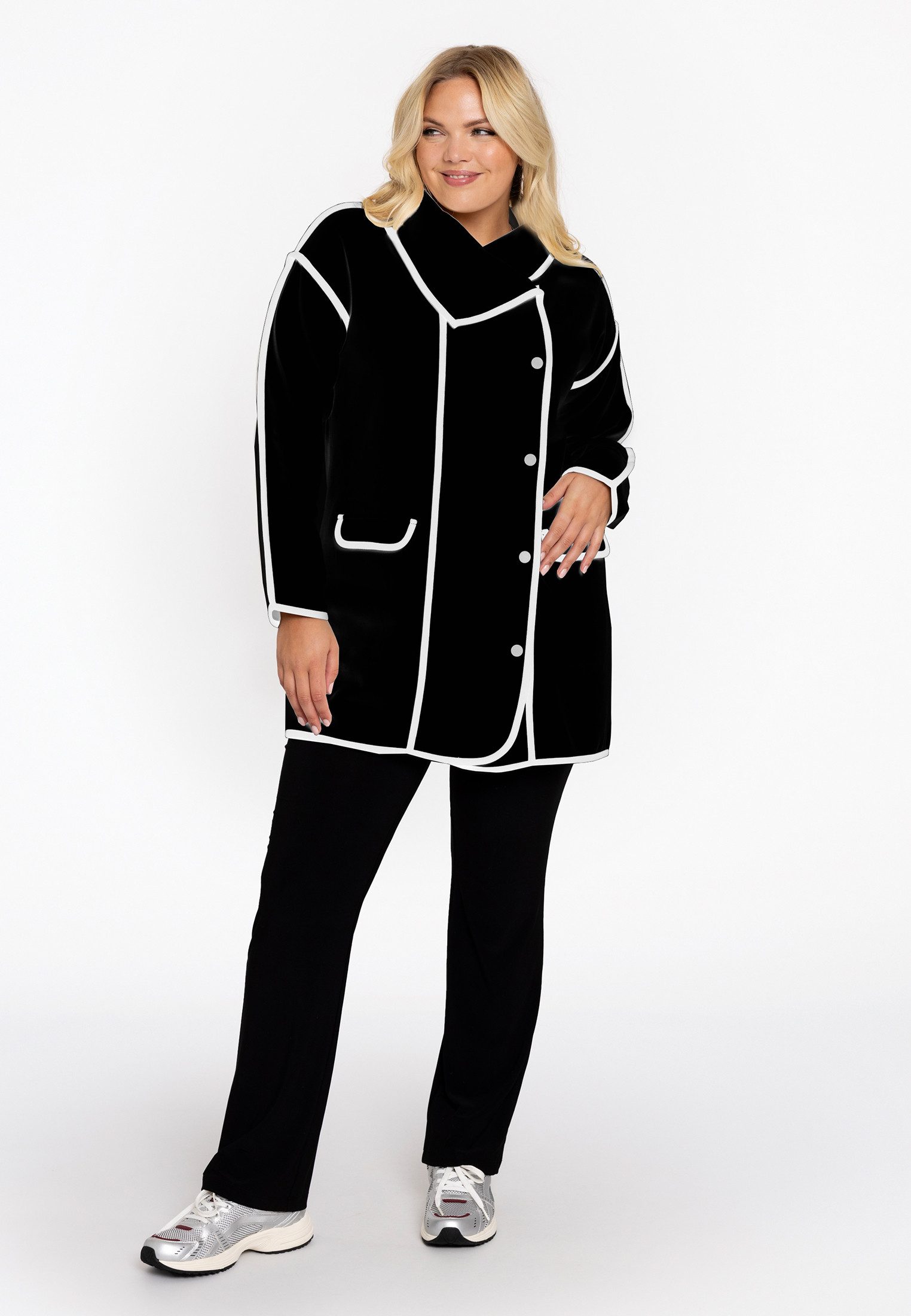 YOEK Langmantel Damen Jacke mit Langarm