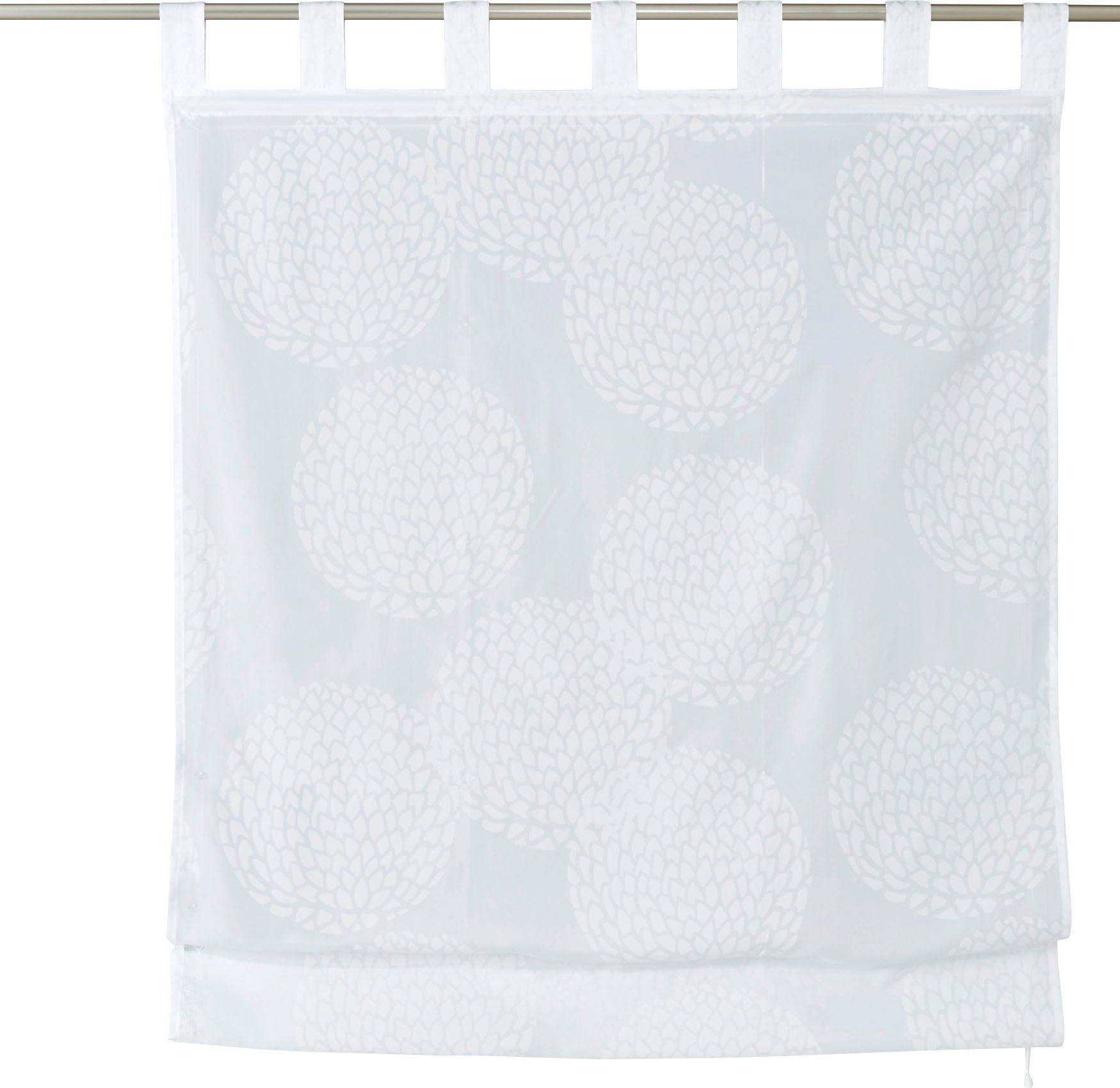 my home Raffrollo Belem, mit Schlaufen, Transparent, Voile, Polyester günstig online kaufen