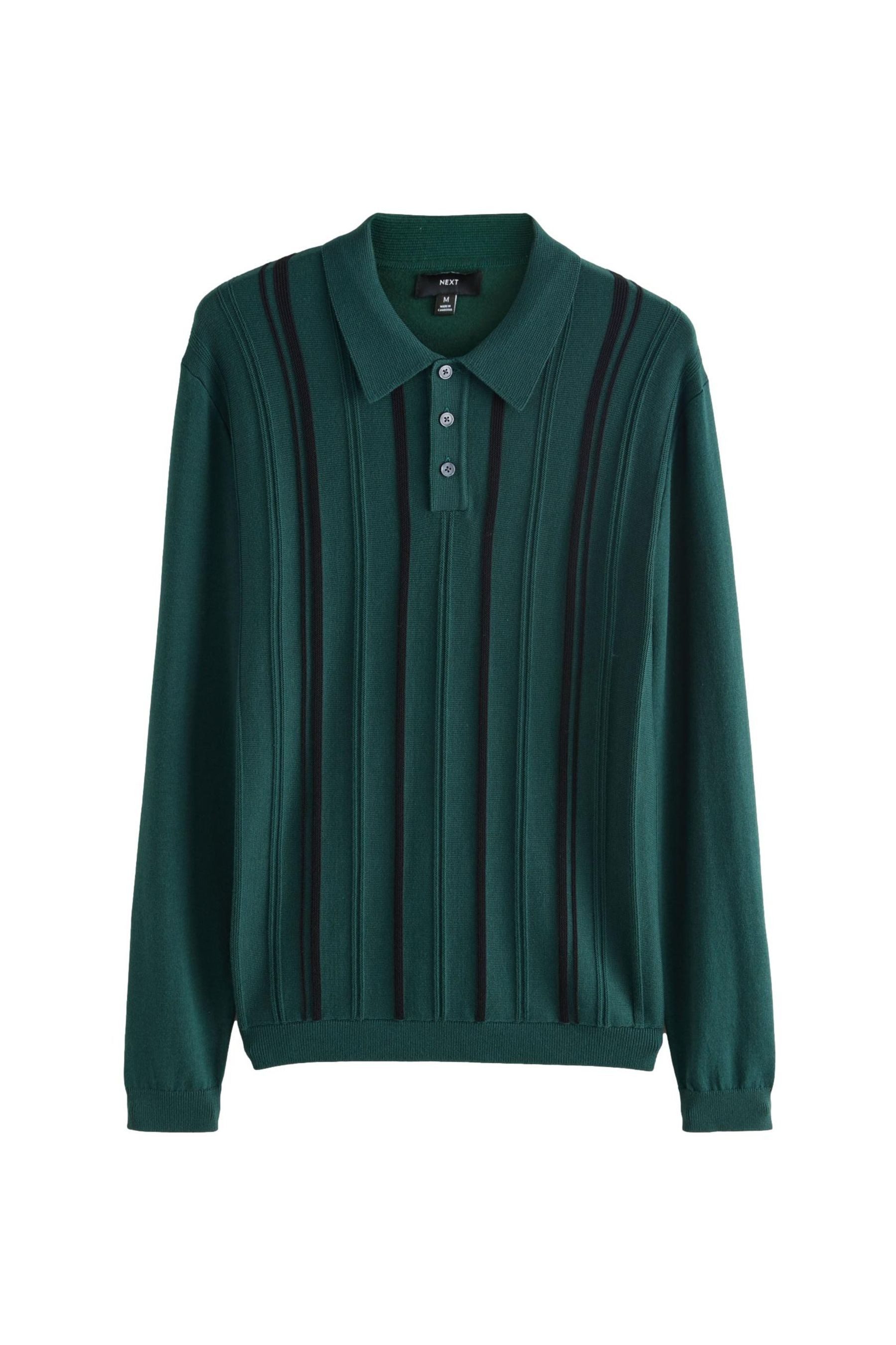 Langarm-Poloshirt Regular Fit Langarm-Poloshirt mit Streifen