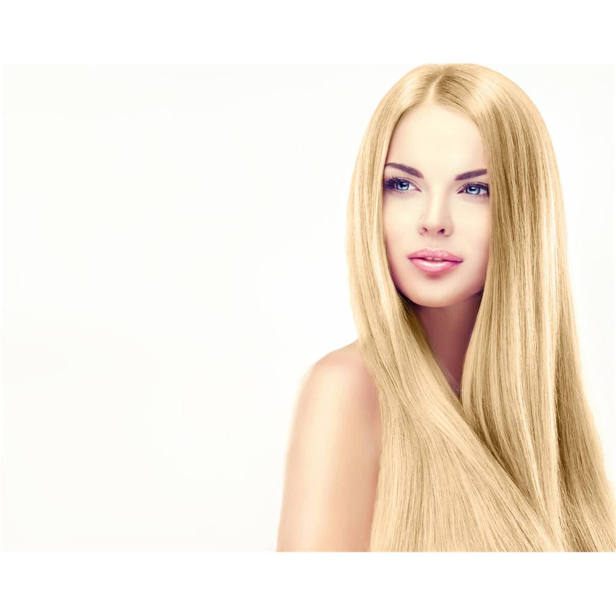 Lichtblond Echthaar-Extension 50cm hair2heart 0.5g Extensions Bonding gewellt #9/0