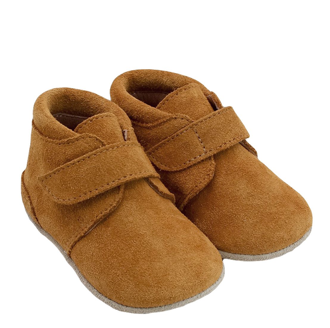 POLOLO Pololo Barfußschuhe Lauflernschuhe Porto Leder Braun Kletter Lauflernschuh