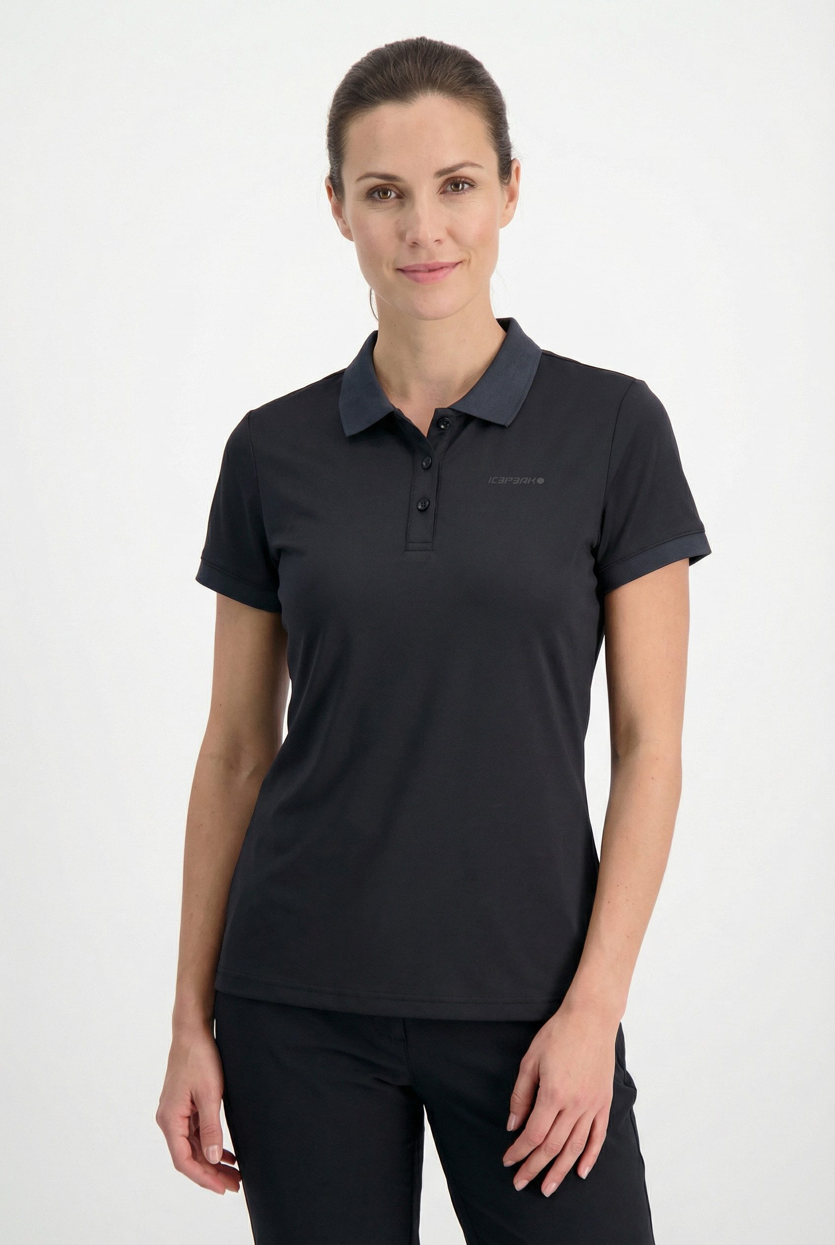 Icepeak Poloshirt ICEPEAK BAYARD mit normalem Hemdkragen, Kurzarm-Design, aus Polyester
