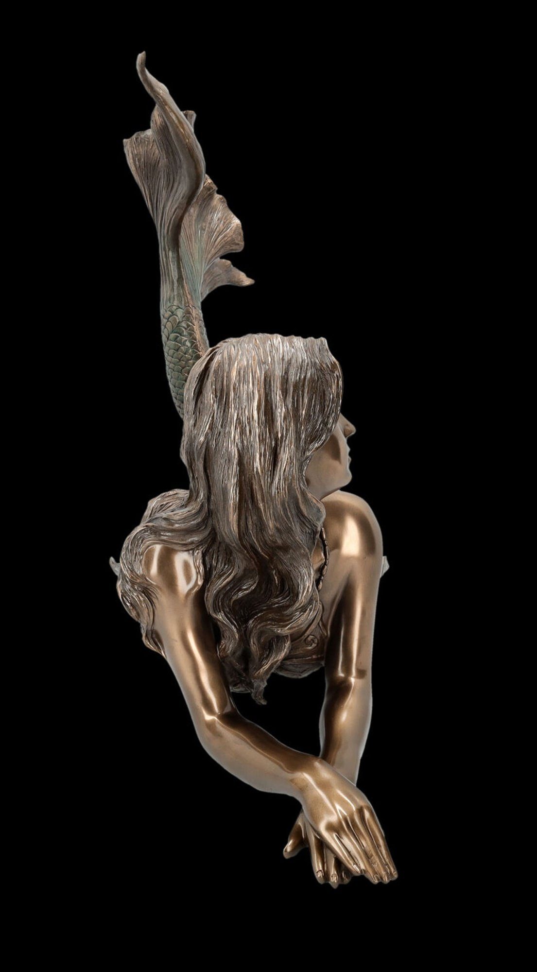 - Deko Liegend GmbH groß - Veronese Meerjungfrau Figuren Figur Fantasy bronziert Shop Dekofigur -