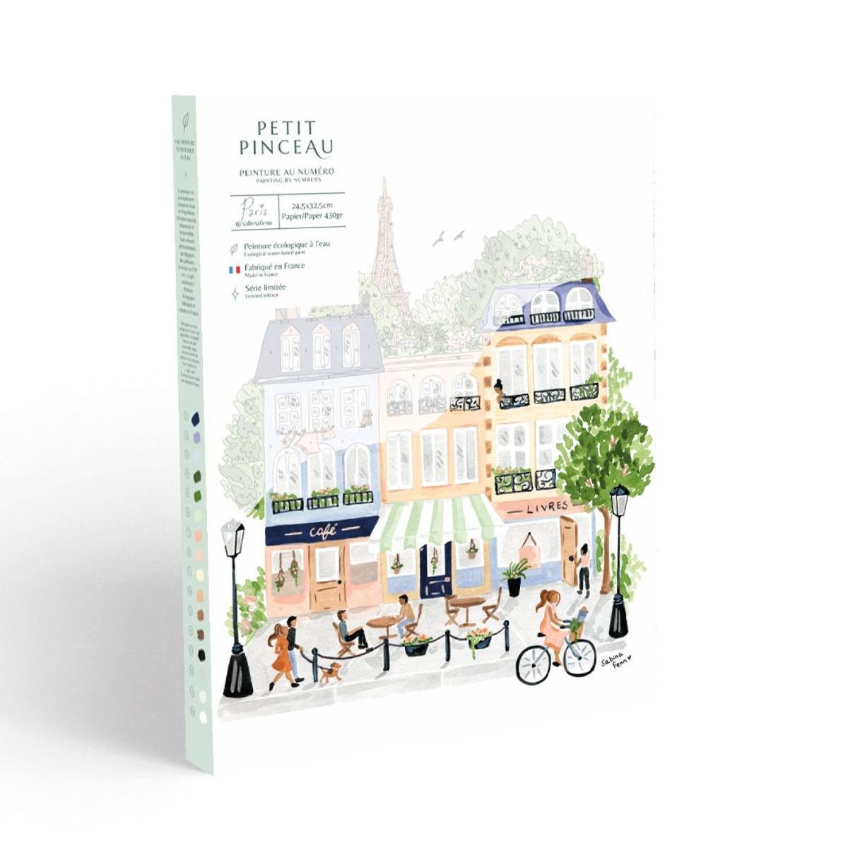 La Petite Epicerie Malen nach Zahlen Set Kinder & Erwachsene Kreatives Malen mit Pinsel und Farben