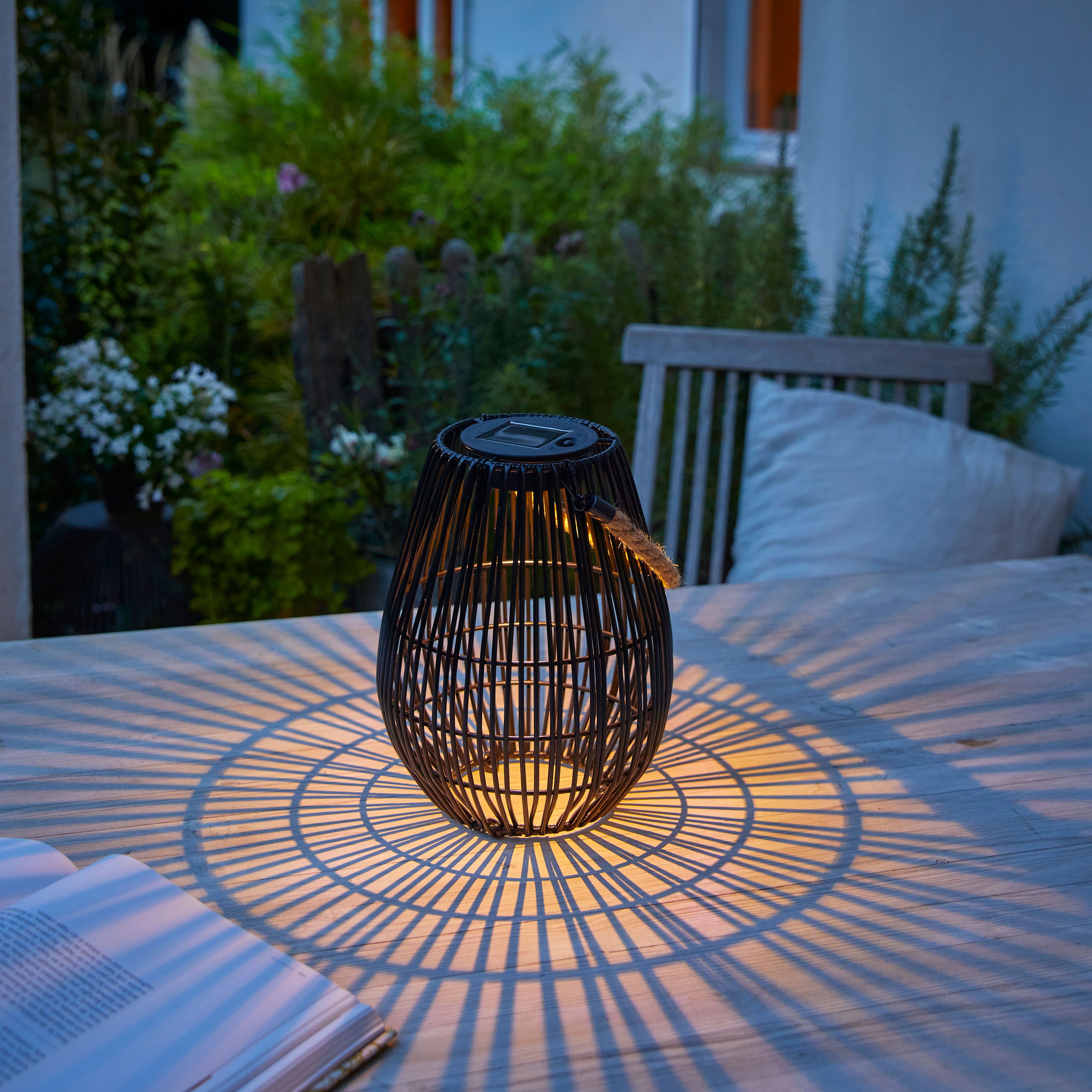 Northpoint LED Laterne Solar LED Laterne mit Farbwechsel für Garten und Balkon