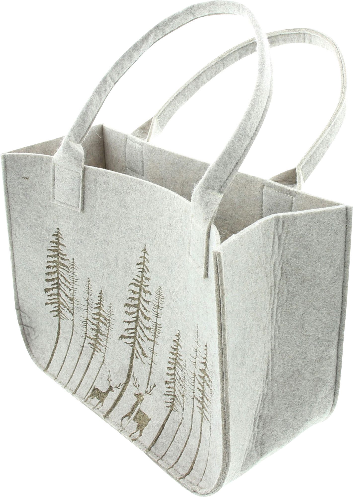 Aufbewahrungskorb Filztasche "Wald-Idylle"