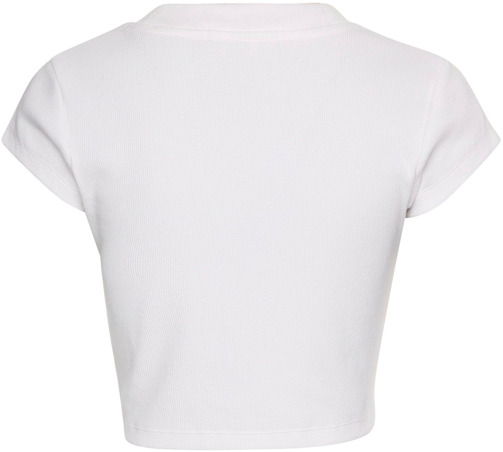 Calvin Klein Jeans T-Shirt CK RIB BABY TEE in kurzer Form