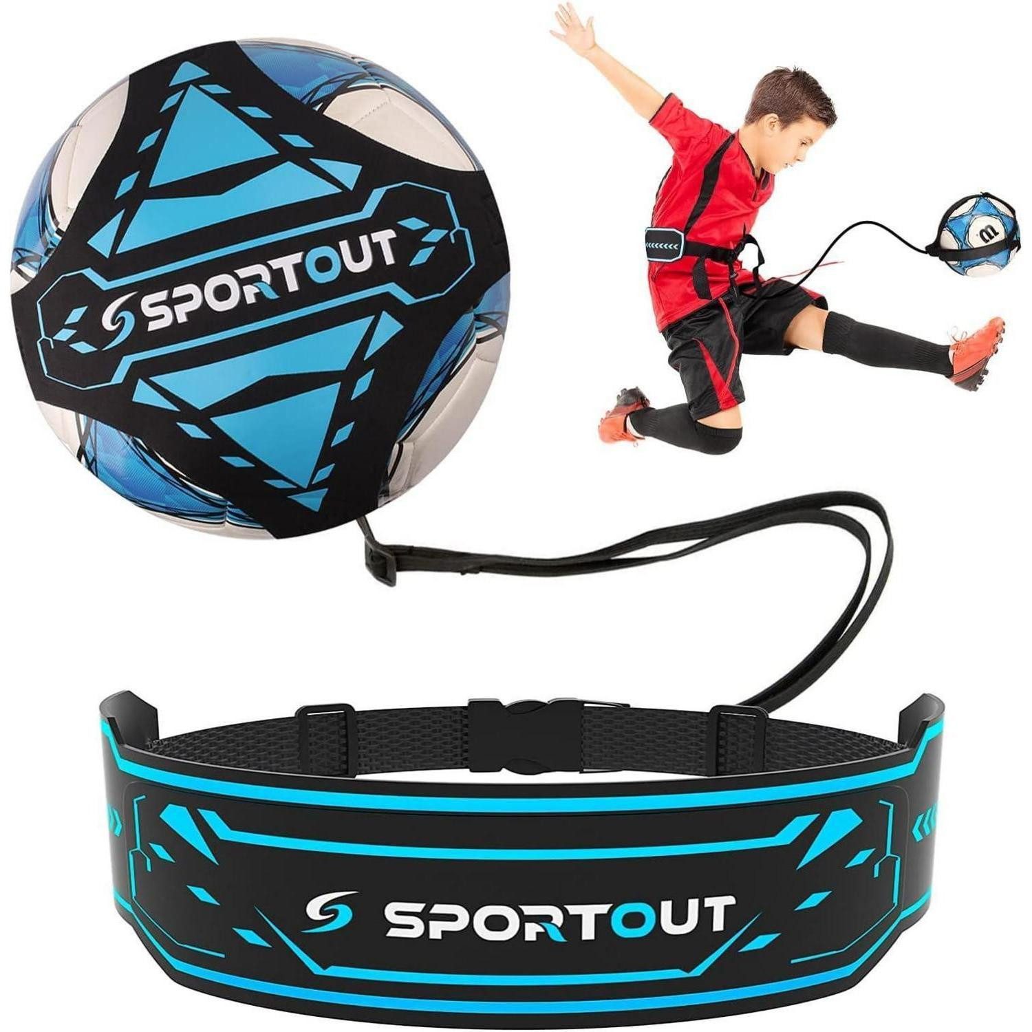 Fußball Fußball Kick Trainer Solo Praxis für Kinder & Erwachsene Blau