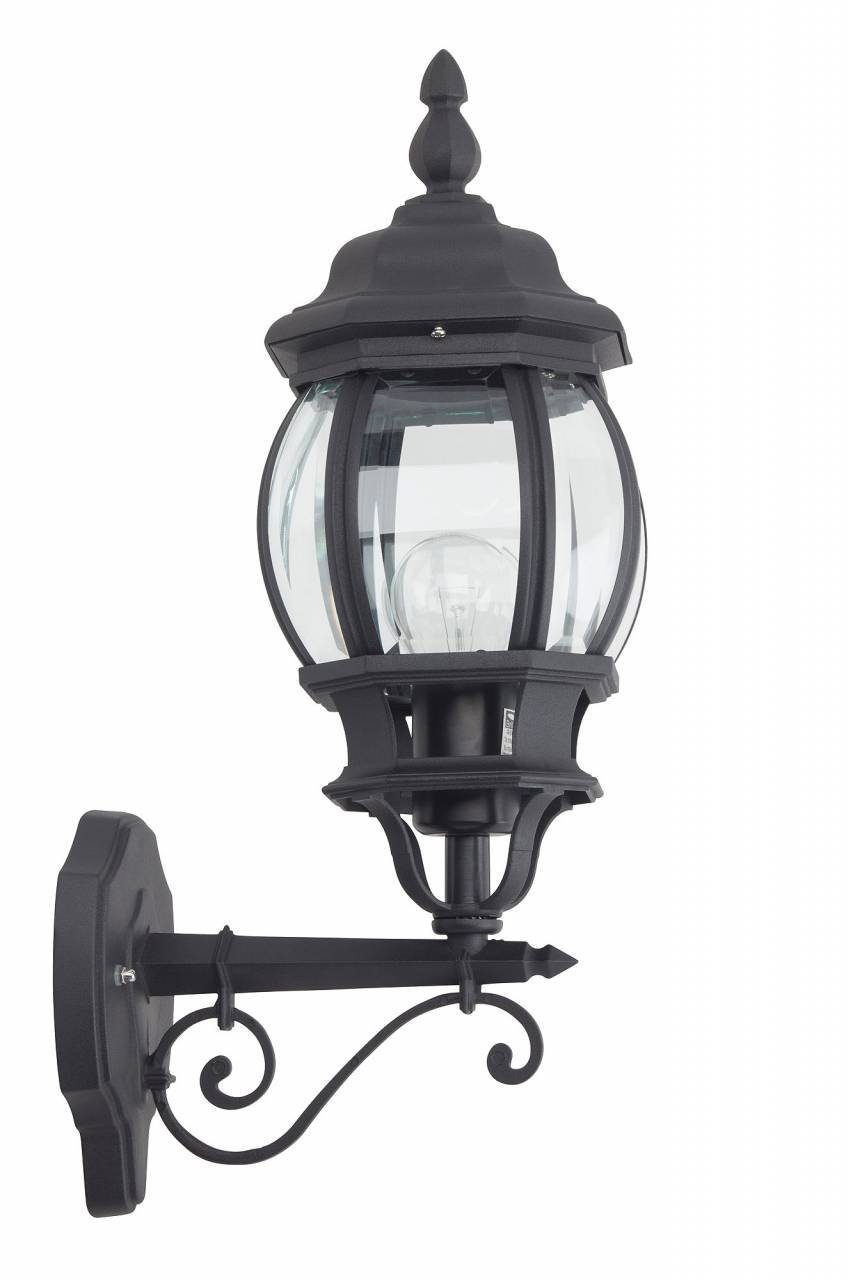Brilliant LED Außen-Wandleuchte Istria, Lampe Istria Außenwandleuchte  stehend schwarz 1x A60, E27, 60W, geei, Abmessungen: 50 x 25 x 16cm | Pollerleuchten