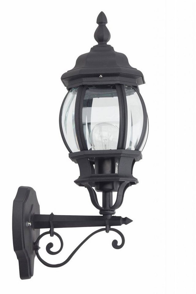 Brilliant LED Außen-Wandleuchte Istria, Lampe Istria Außenwandleuchte  stehend schwarz 1x A60, E27, 60W, geei, Abmessungen: 50 x 25 x 16cm