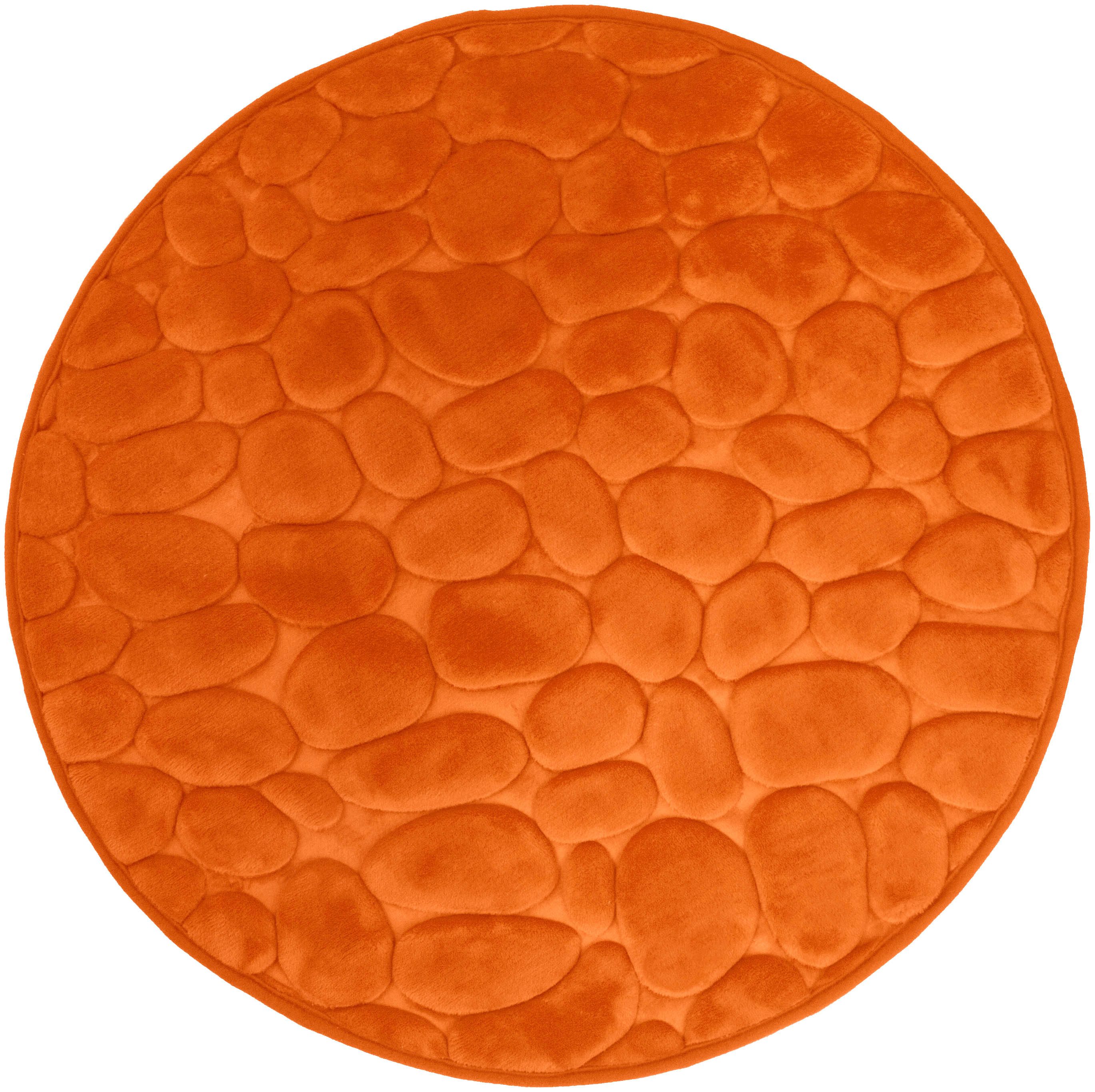 Euroshowers GmbH Badematte Bellarina, Badematte, Badvorleger, Badezimmer Teppich, Memory funktion, Rutschhemmende Beschichtung auf der Unterseite, 100% polyester, memory foam (stoppning), latex SBR, Rund, Memory funktion, Rutschhemmende Beschichtung auf der Unterseite