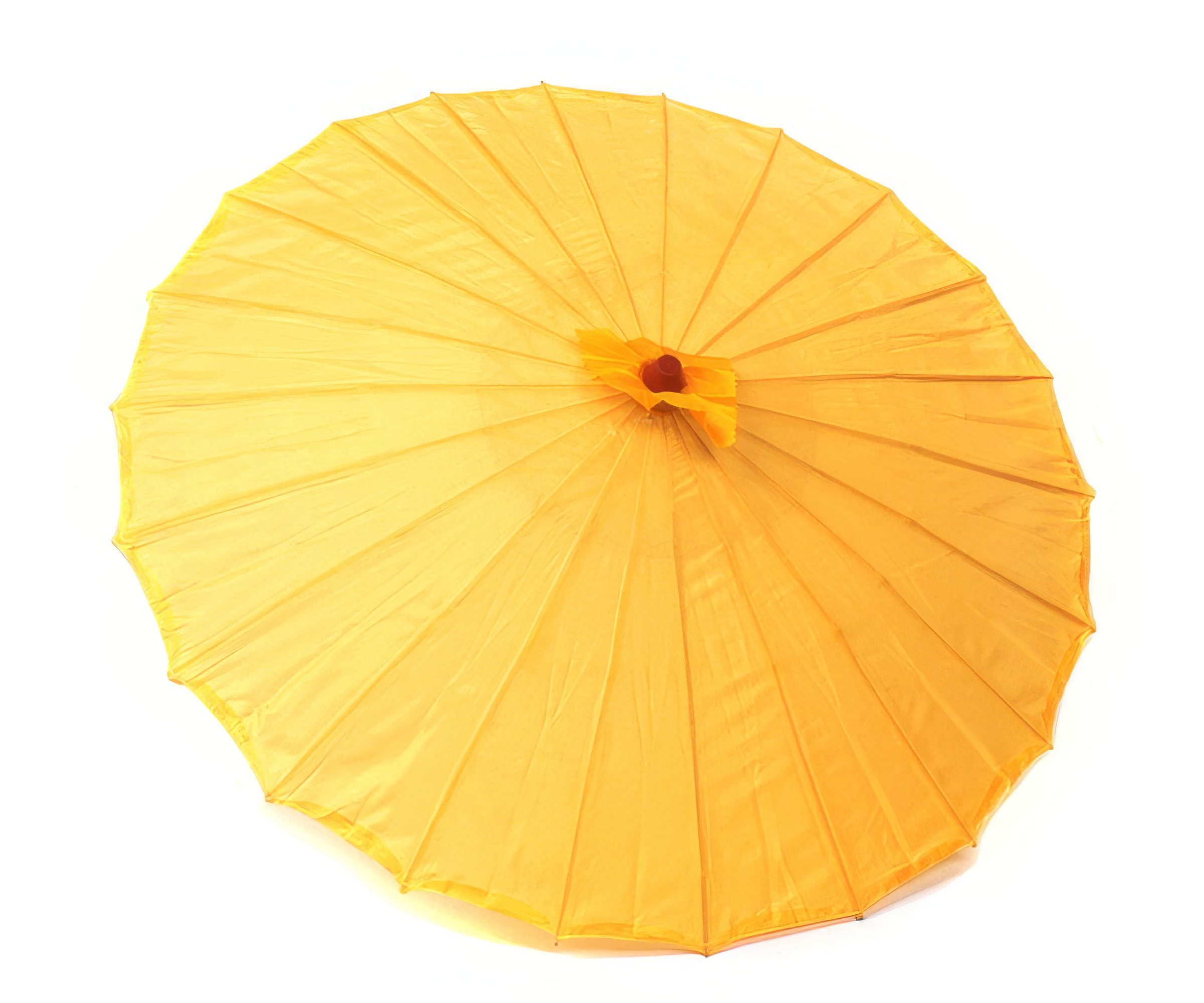 Yudu Sonnenschirm Asia Schirm Dekoschirm Fengshui Stoff Holz ohne Motiven