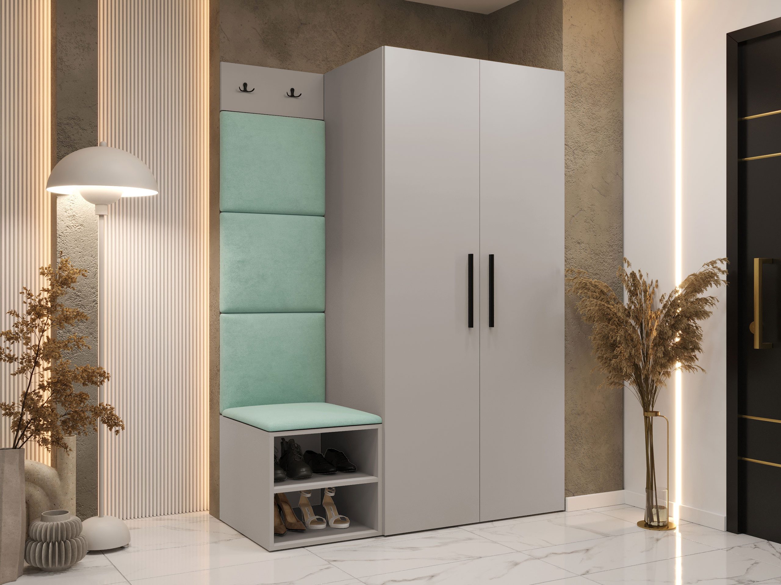 MIRJAN24 Garderoben-Set Medi IV, (Drehtürenschrank, Schuhschrank, günstig online kaufen