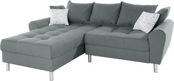 COLLECTION AB Ecksofa Rada L-Form, inklusive Hocker, Bettfunktion und Federkern