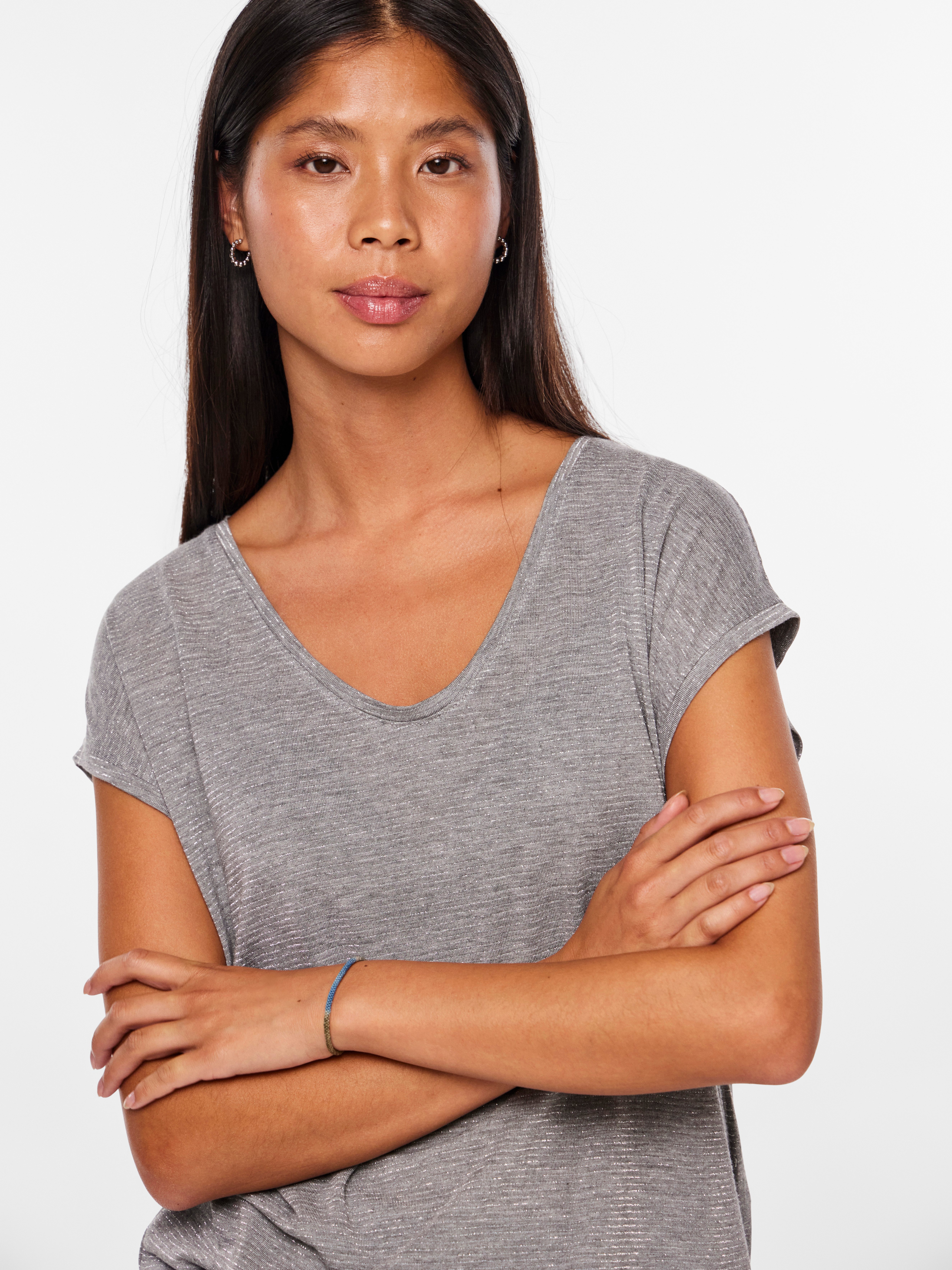 pieces Kurzarmshirt PC BILLO Viskosemischung, loose fit