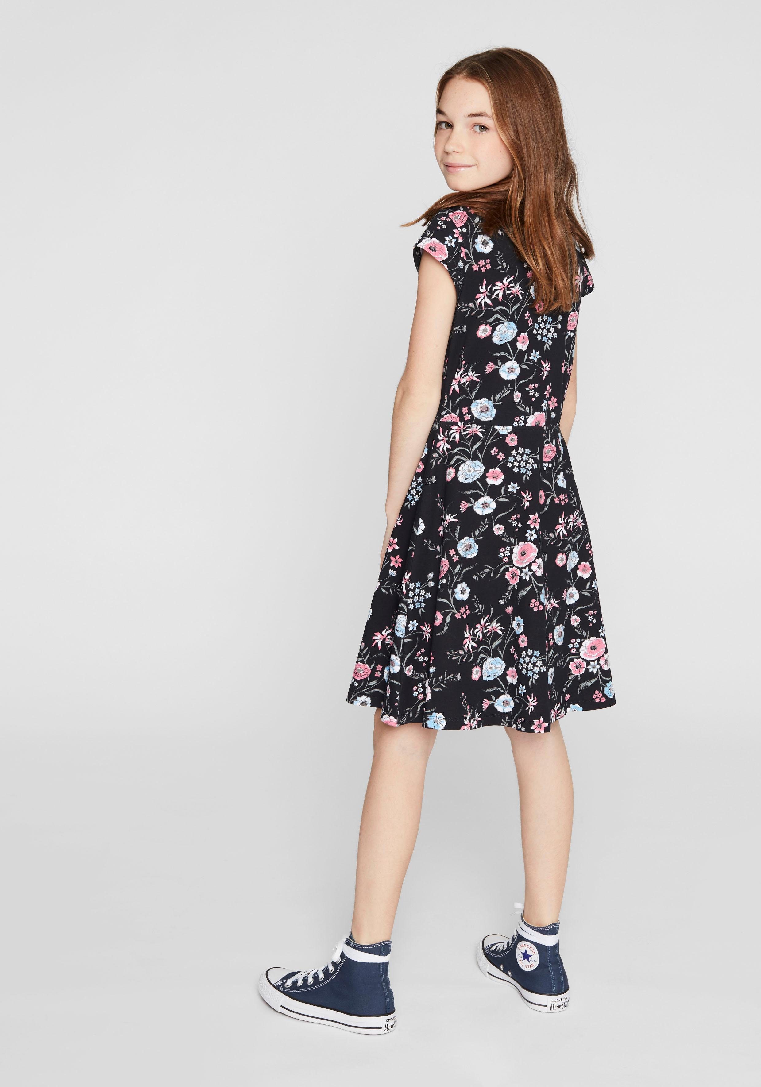 KIDSWORLD Jerseykleid festliche Anlässe, kniefrei, lässig-verspielt