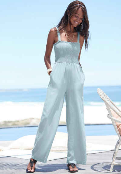 s.Oliver Overall aus Lyocell ins Jeans-Optik, sommerlicher Jumpsuit mit Taschen