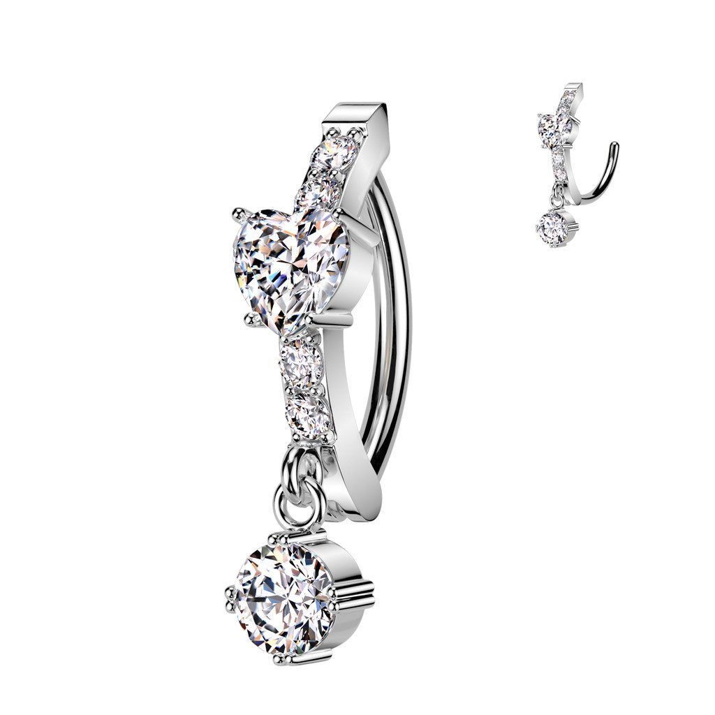 Taffstyle Bauchnabelpiercing Bauchnabelpiercing Implantatqualität Kristall günstig online kaufen