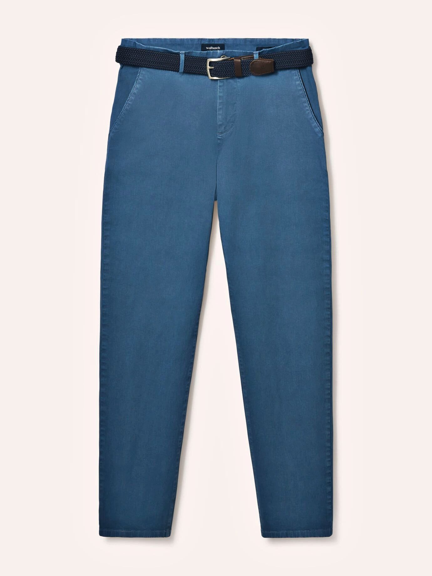 Walbusch Chinohose Herren Chino inklusive Gürtel Regular fit Flex-Bund (ca. 3 cm dehnbar). Gürtelschlaufen. 2 Schubtaschen – Bild 2 von 4
