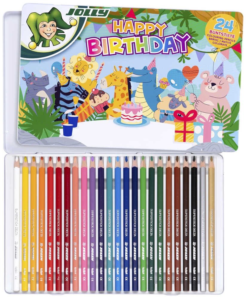 JOLLY Buntstift JOLLY Happy Birthday Supersticks Delta Buntstifte