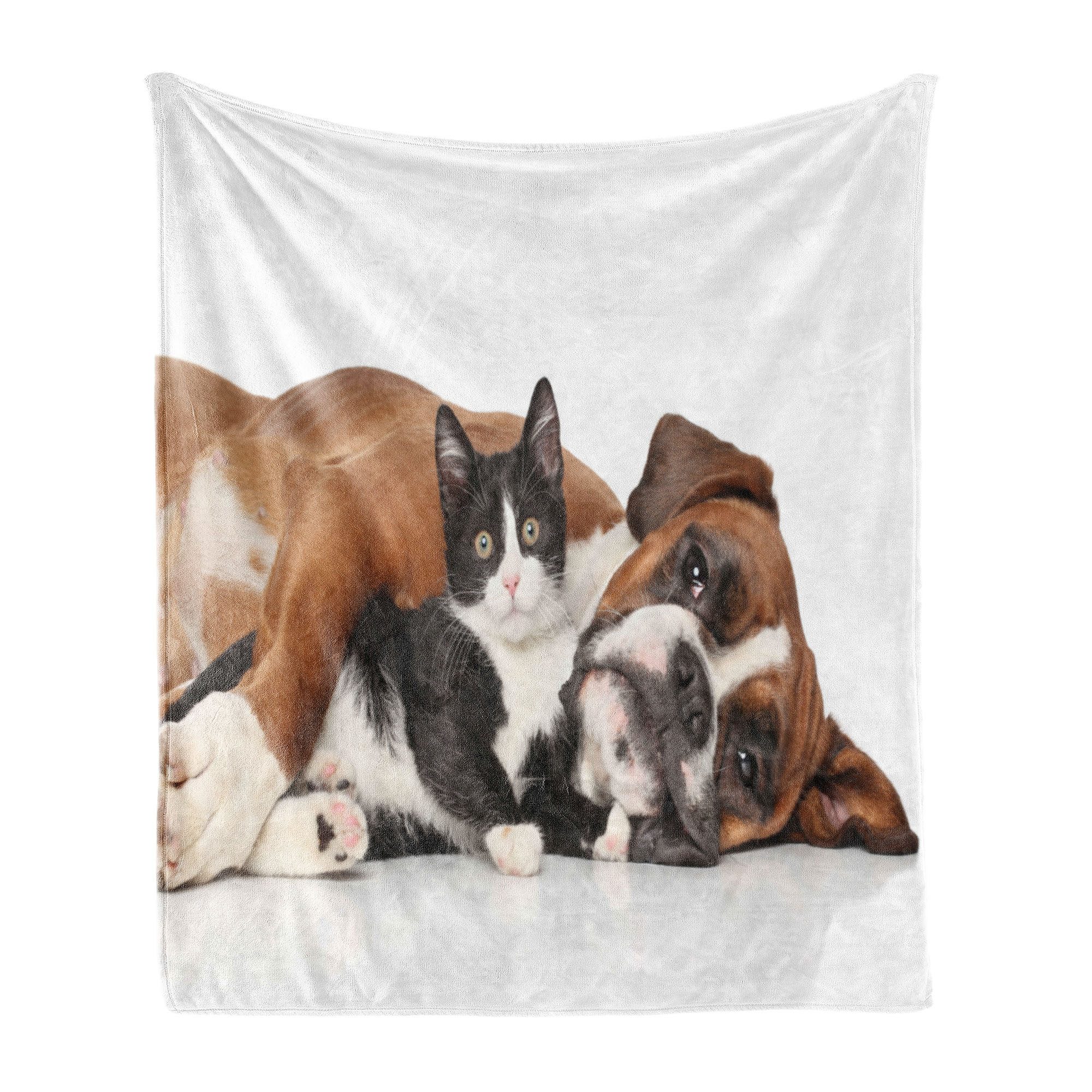 Wohndecke Gemütlicher Plüsch für den Innen- und Außenbereich, Abakuhaus, Lu günstig online kaufen