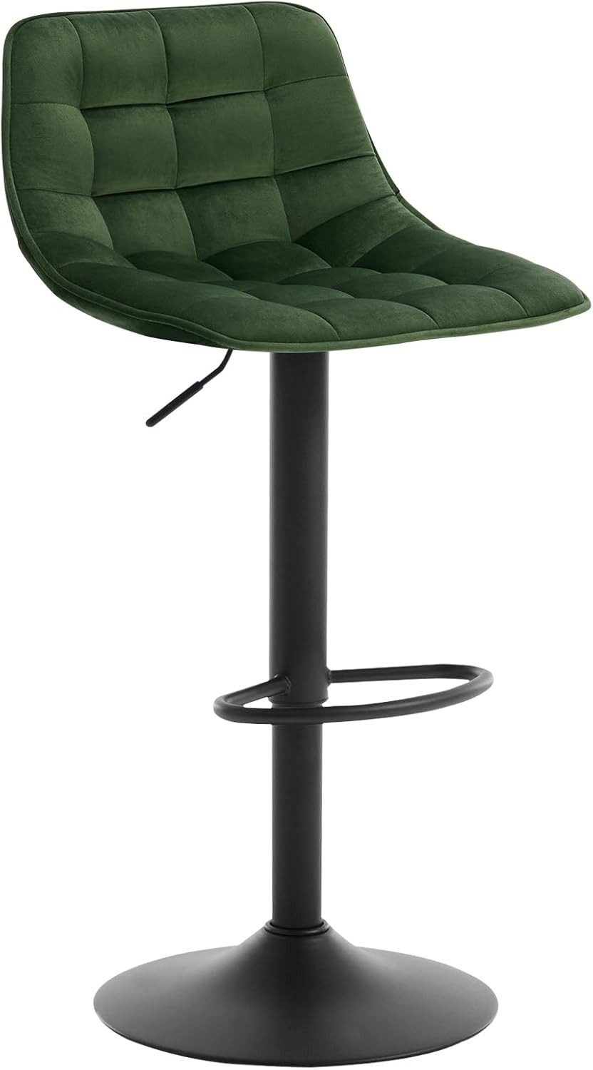 Woltu Barhocker (1 St), höhenverstellbar & 360° drehbar, Samt und Metall günstig online kaufen