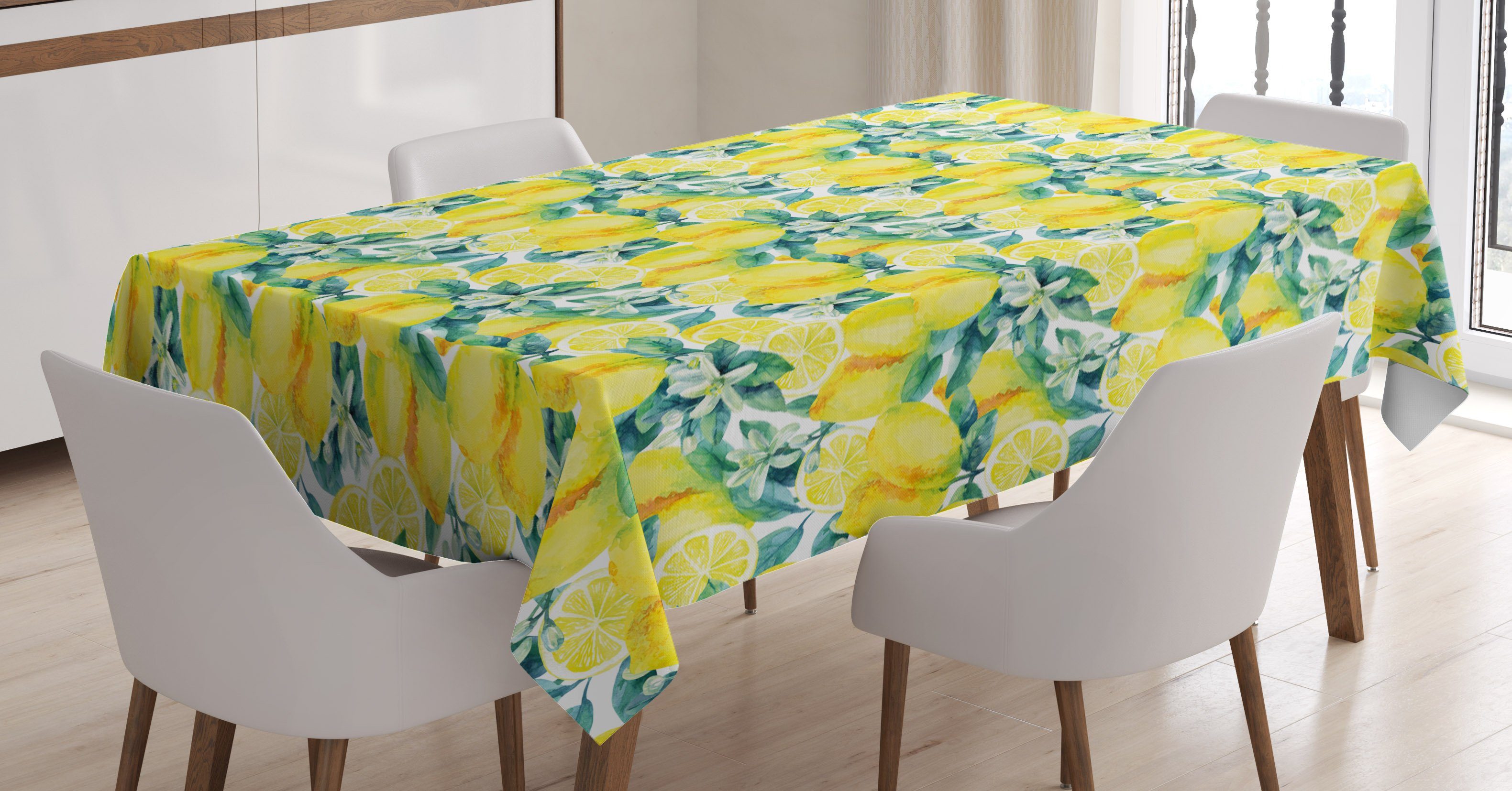 Abakuhaus Tischdecke den Klare Trübe Bereich Hazy Aquarell geeignet Farben, Für Außen Küche Waschbar Farbfest