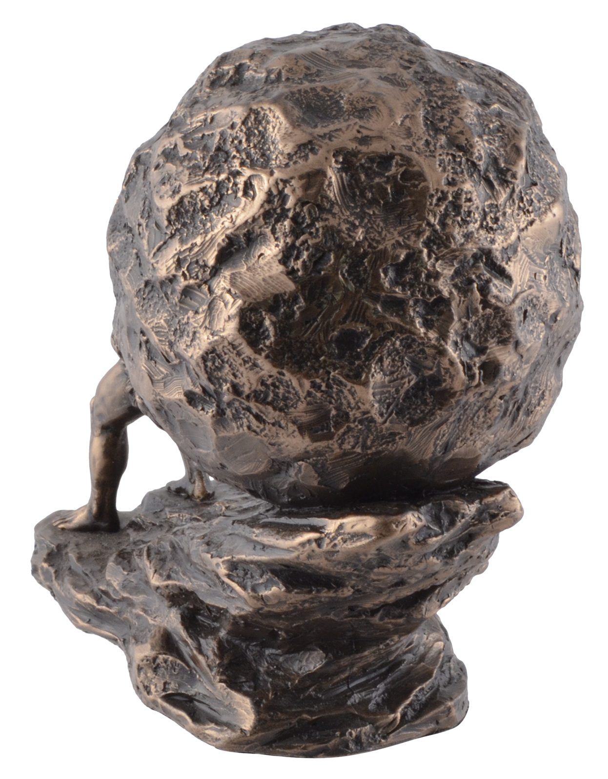 Vogler direct bronziert, by Felsen Gmbh von Skulptur griechische mit Sisyphus LxBxH: ca. Hand Legende 12x7x11 Veronese, -