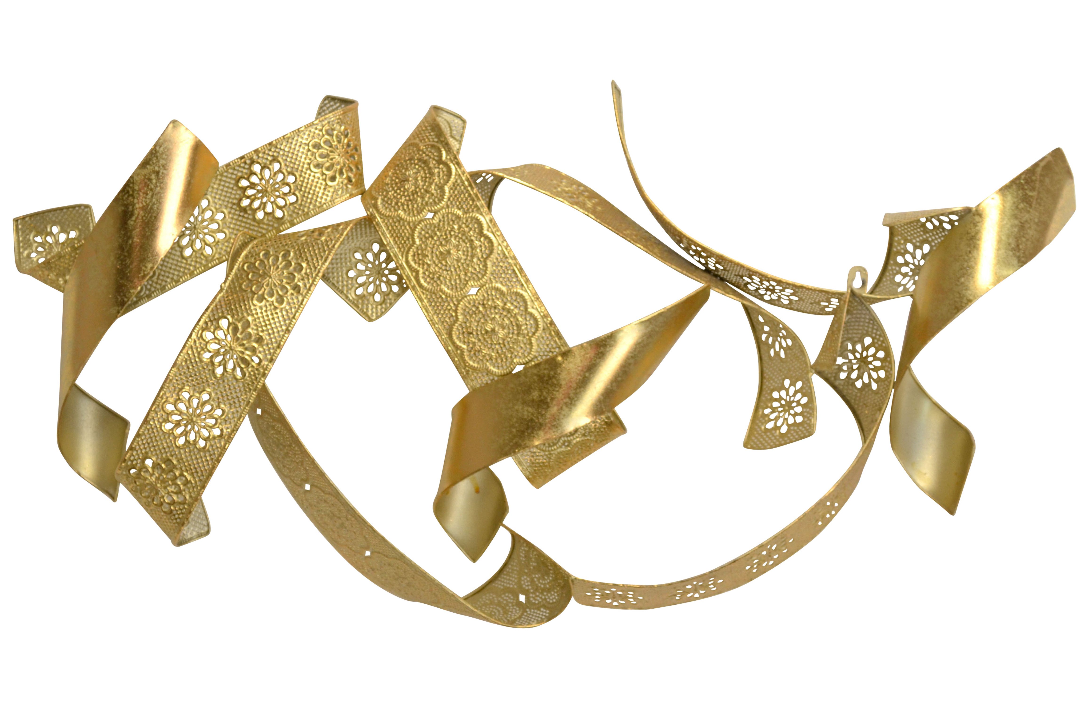 moebel-direkt-online Wanddekoobjekt Unterschiedliche Oberflächenstrukturen, goldfarben