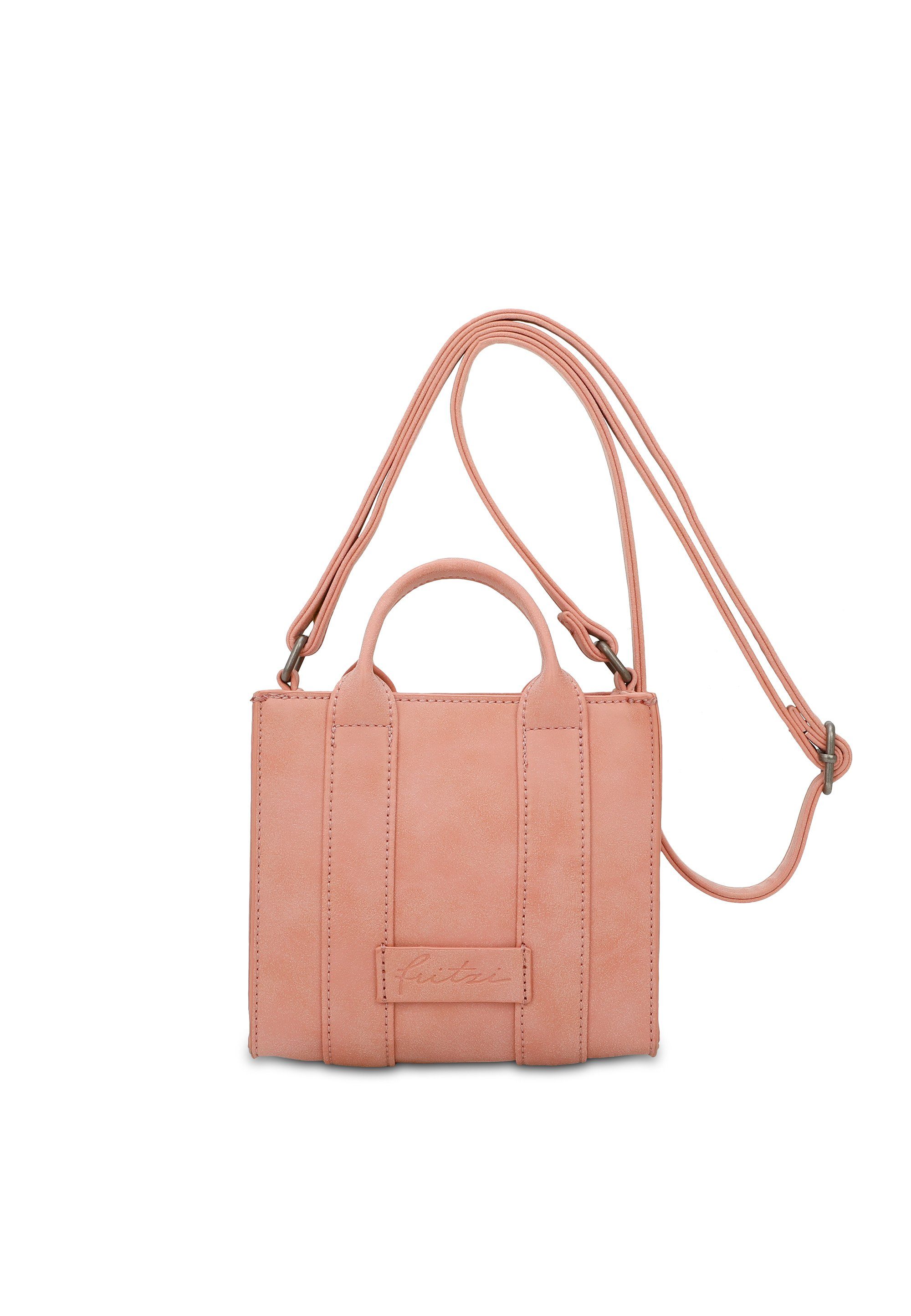 Fritzi aus Preußen Schultertasche Fritzi Square Mini, mit abnehmbarem Schultergurt orange