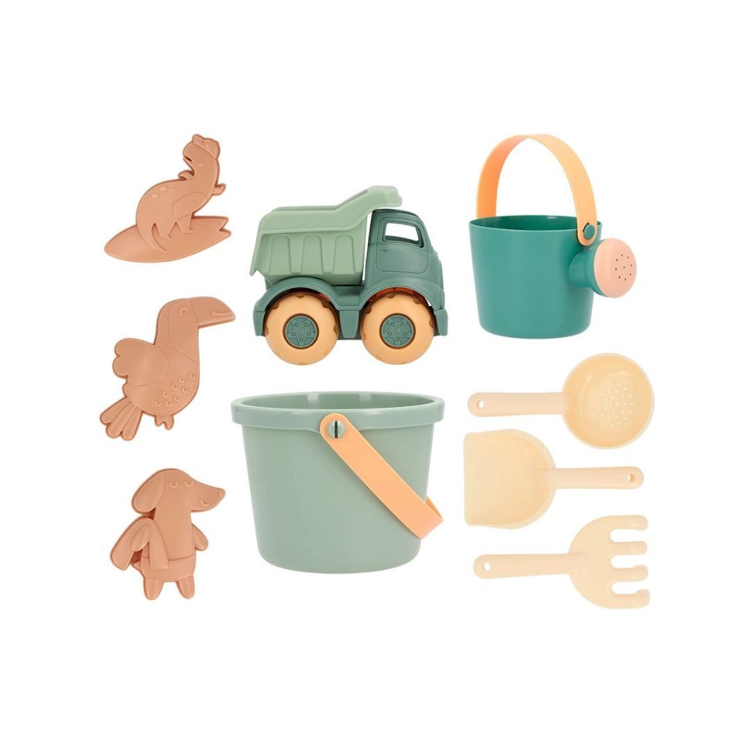 suebidou Sandform-Set Sand-Spielzeug 9 teilig grün, günstig online kaufen
