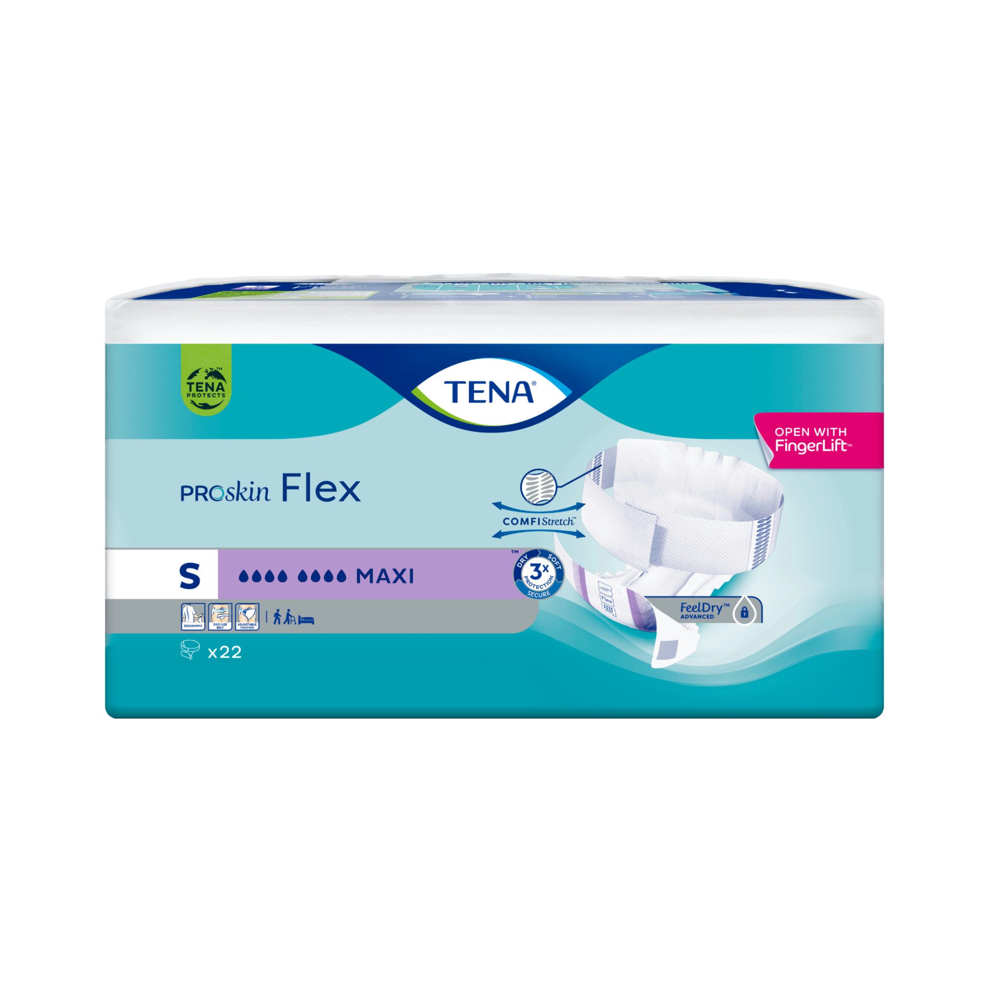 TENA Inkontinenz-Einlage TENA - Flex Maxi - S-XL, S Gr., 22-St.