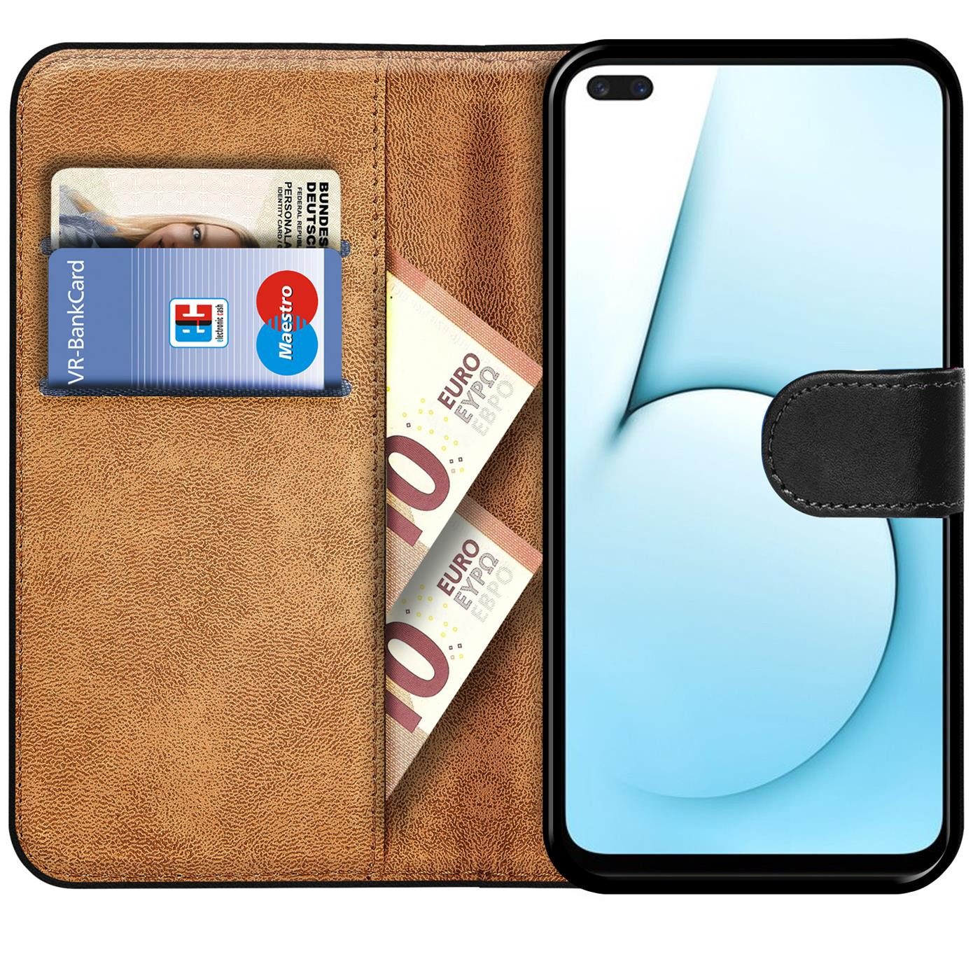CoolGadget Handyhülle Book Case Handy Tasche für Realme X50 5G / X3 6,57 Zoll, Hülle Klapphülle Cover für Realme X50, Realme X3 Schutzhülle stoßfest