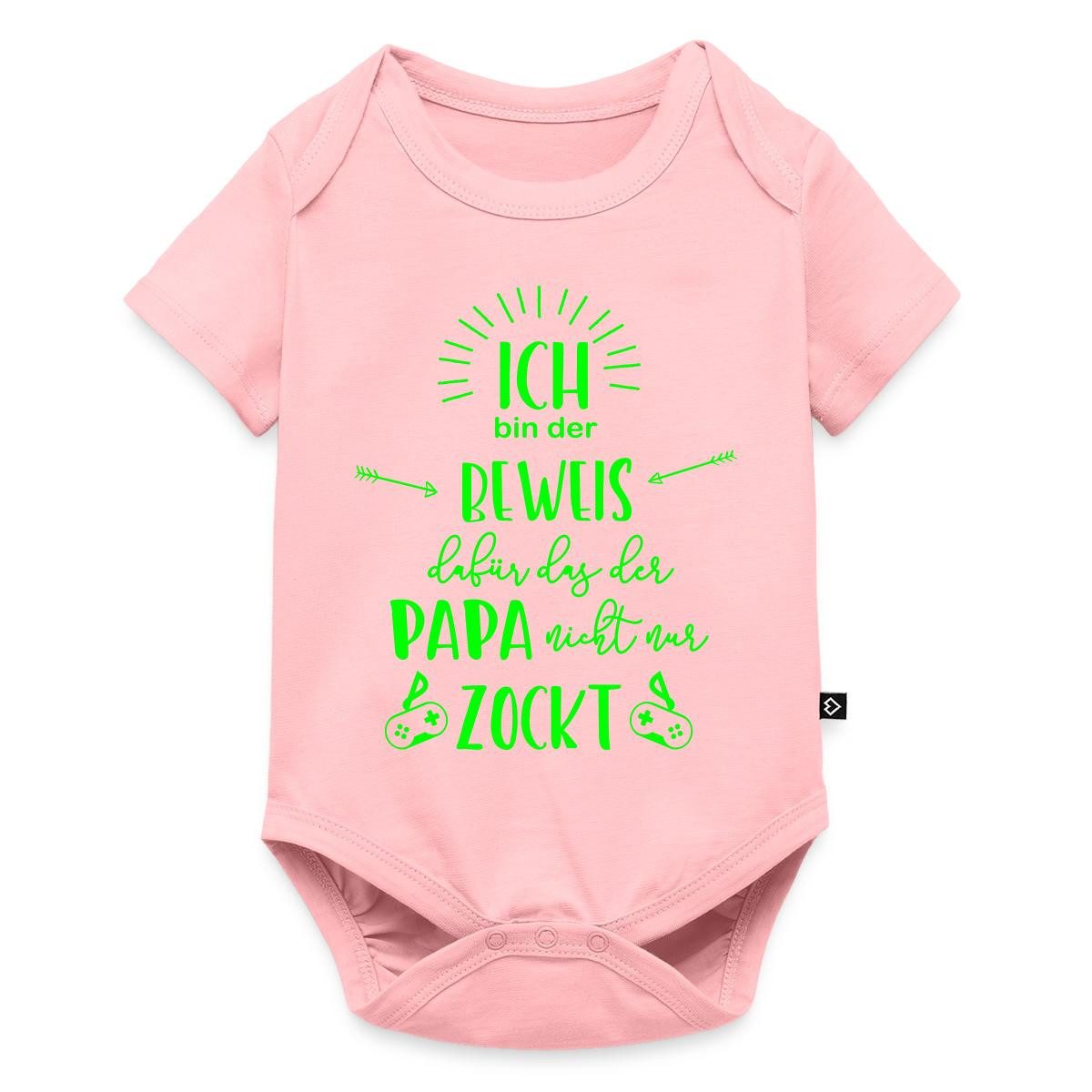 Kurzarmbody Der Beweis Dass Der Papa Nicht Nur Zockt Kurzarm Tages Baby Body