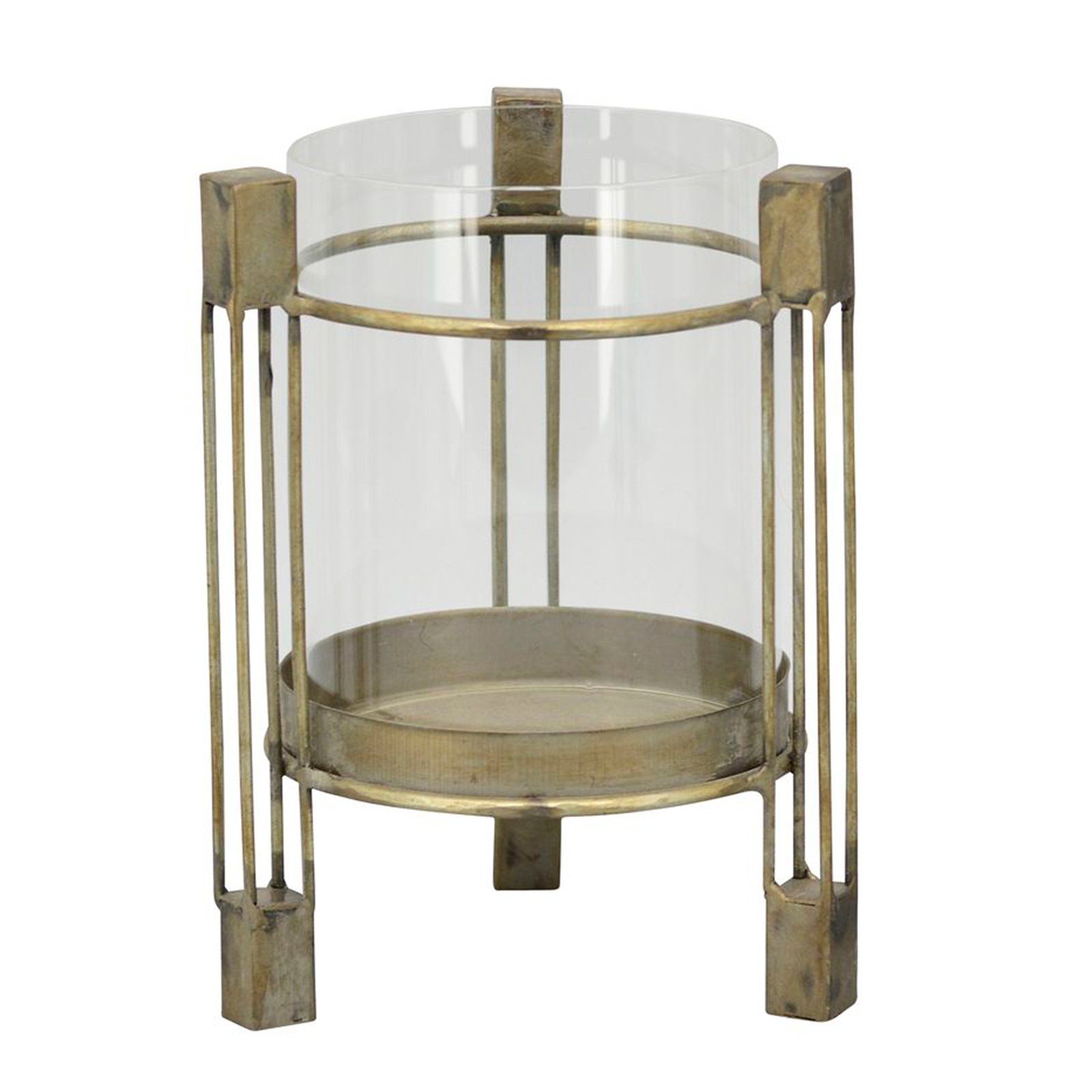 Exner GmbH Garten- & Wohnaccessoires Windlicht Windlicht Sobre - Metall/Glas - 16x16x22 cm